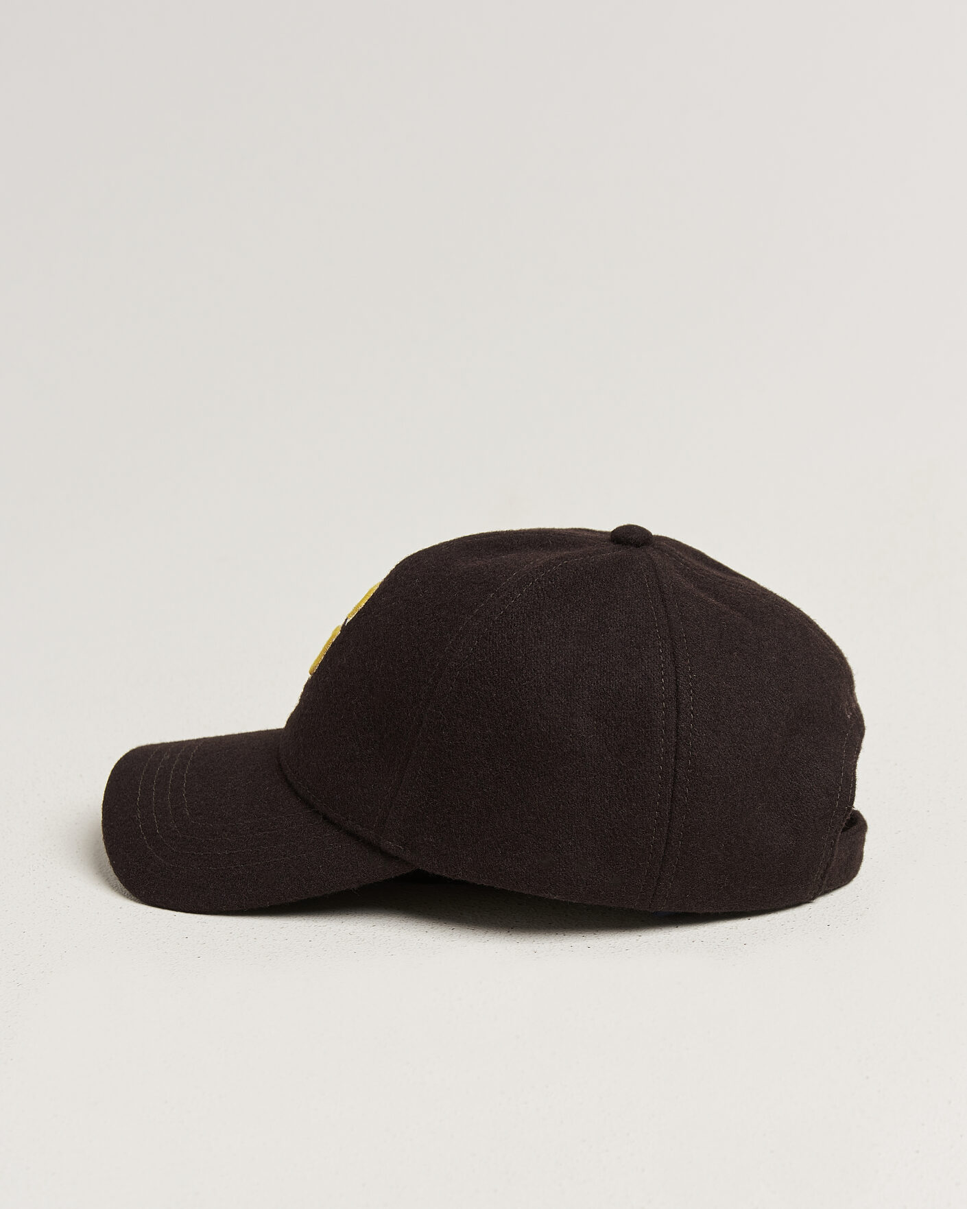 Homme | Bobs Et Casquettes | Gant | G Badge Wool Melton Cap Charred Wood Brown