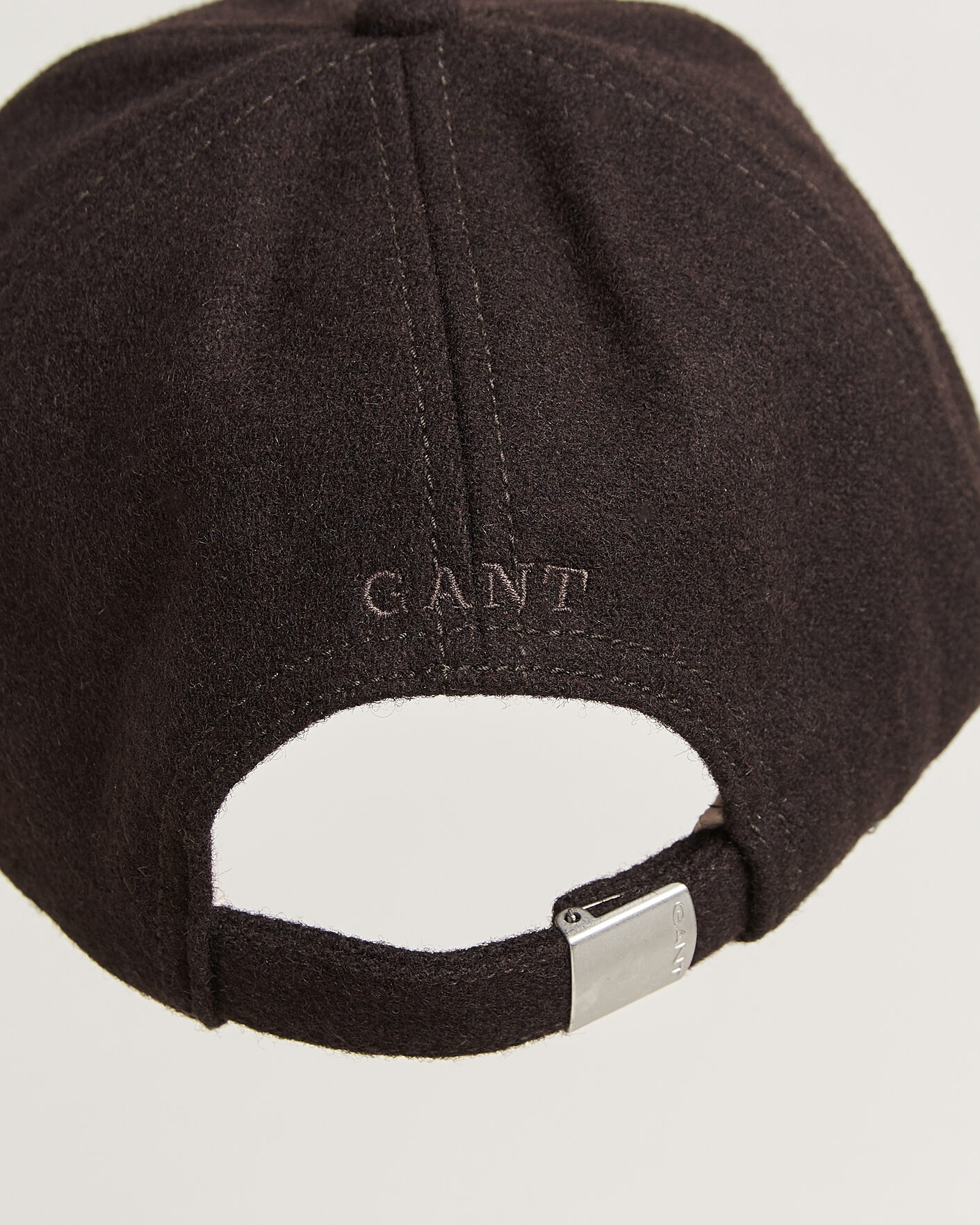Homme | Bobs Et Casquettes | Gant | G Badge Wool Melton Cap Charred Wood Brown