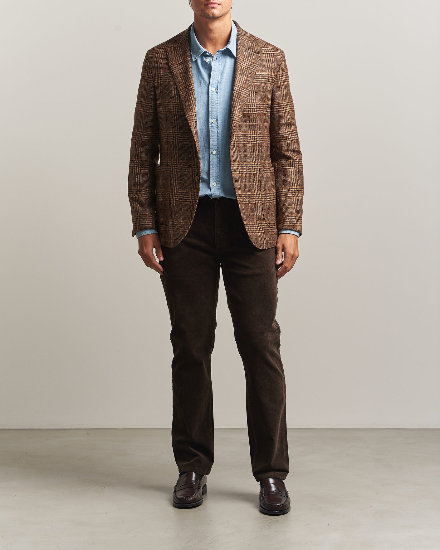 Homme | Pantalons | Gant | Regular Fit Corduroy 5-Pocket Pants Black Brown