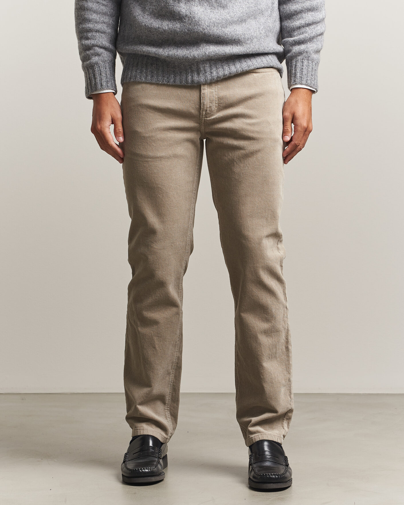 Homme | Pantalons | Gant | Regular Fit Corduroy 5-Pocket Pants Mist Taupe