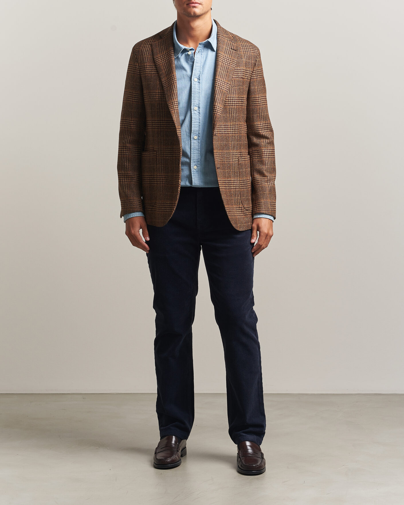 Homme | Pantalons | Gant | Regular Fit Corduroy 5-Pocket Pants Evening Blue