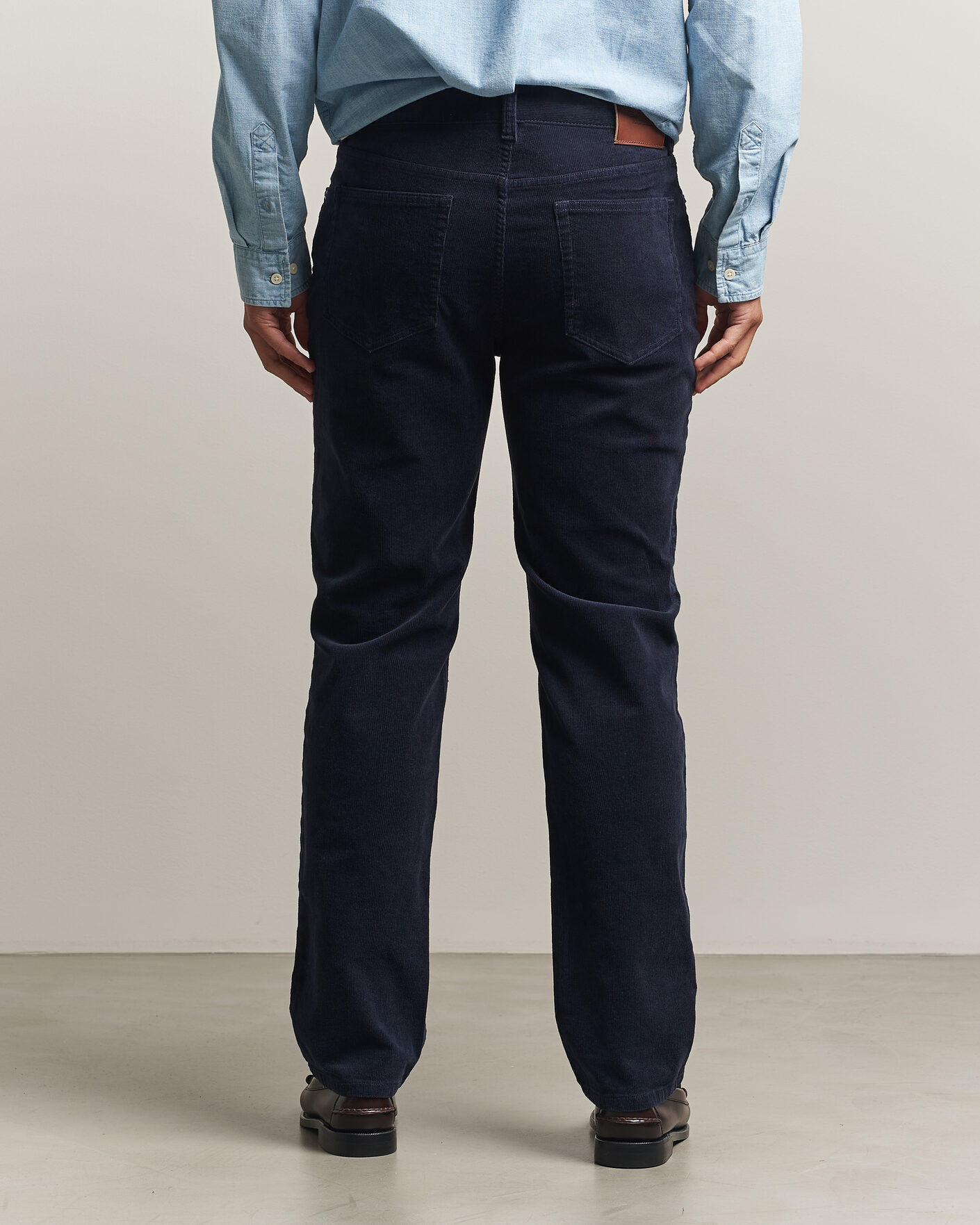 Homme | Pantalons | Gant | Regular Fit Corduroy 5-Pocket Pants Evening Blue