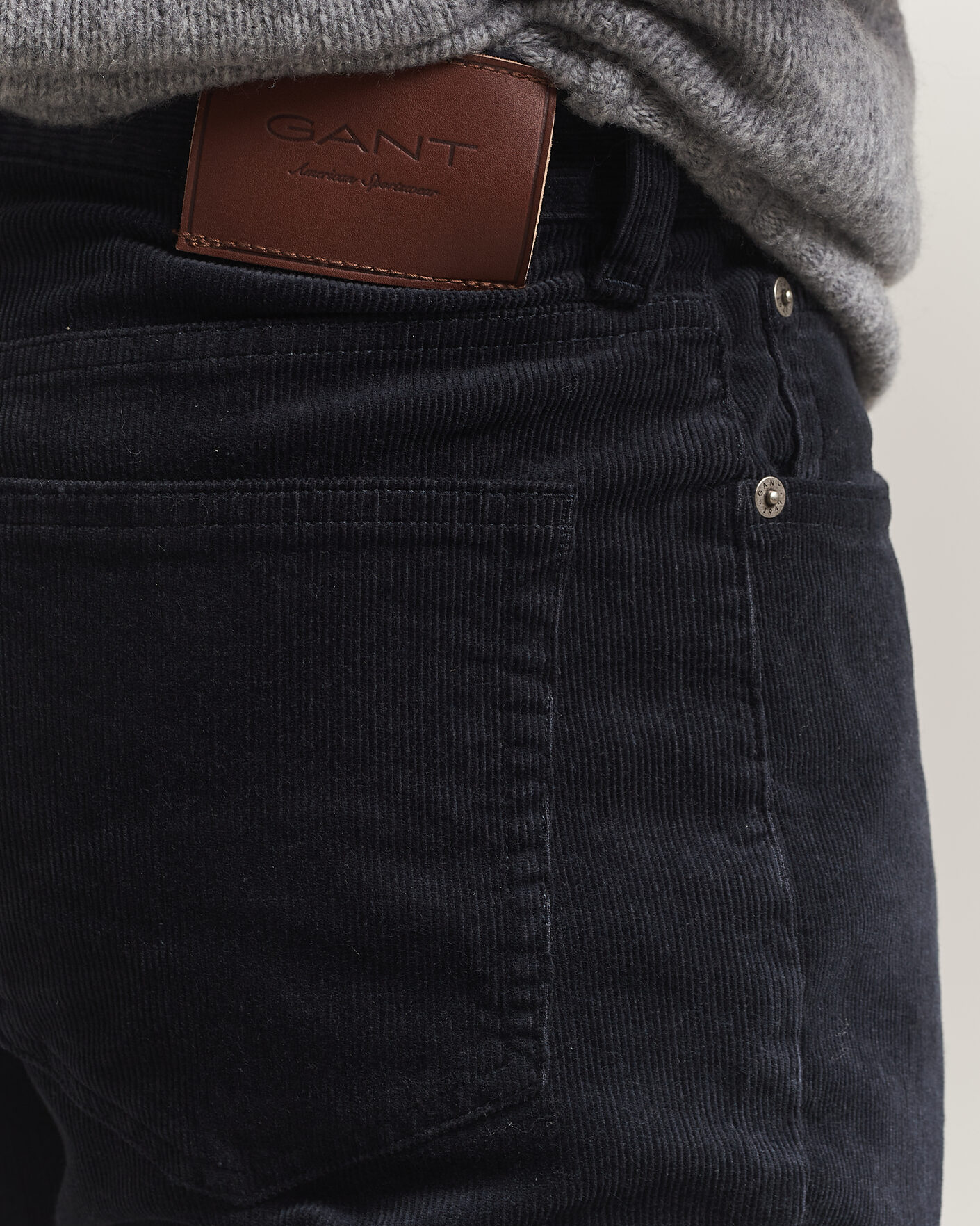 Homme | Pantalons | Gant | Regular Fit Corduroy 5-Pocket Pants Black