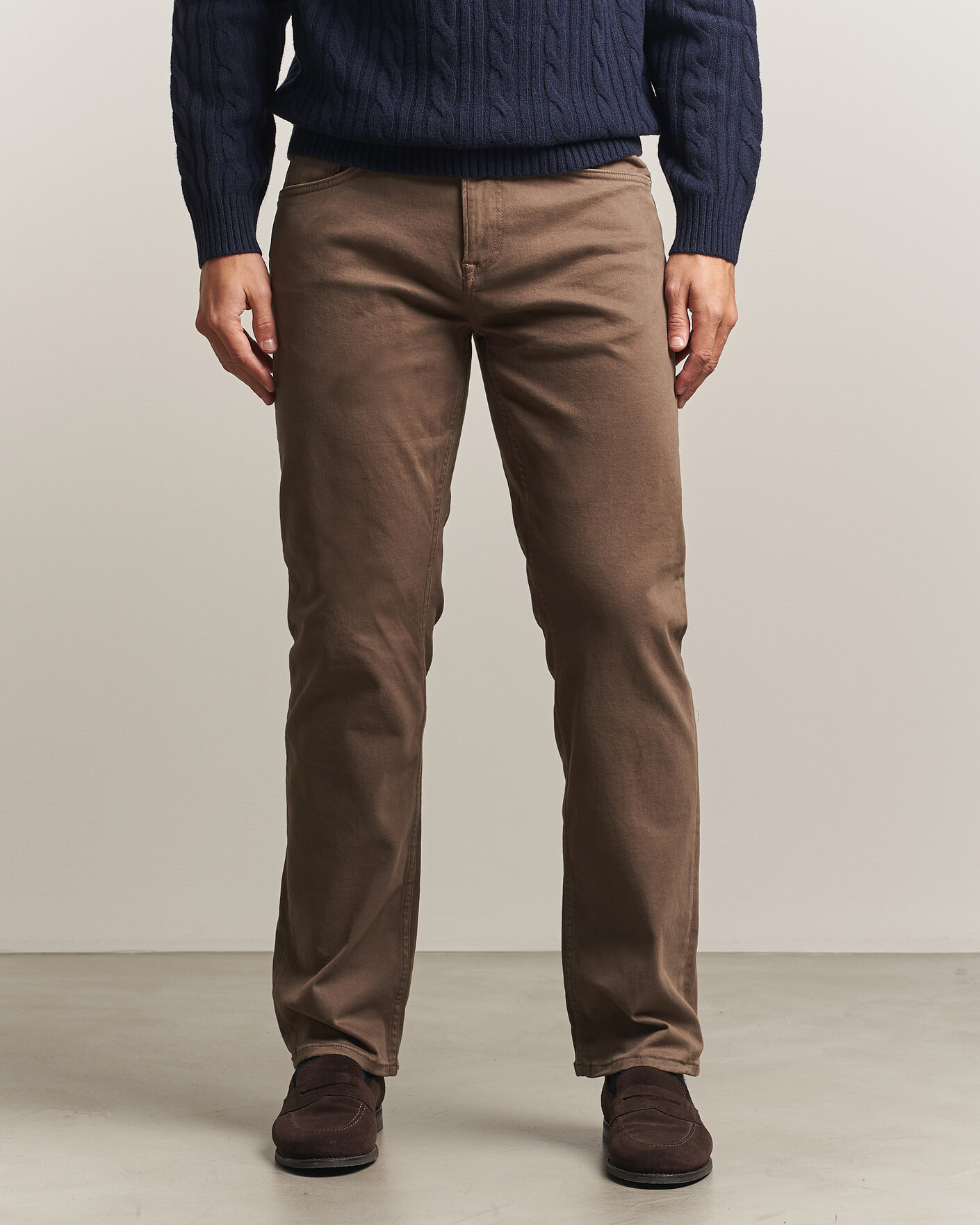 Homme | Pantalons | Gant | Regular Fit Moleskin 5-Pocket Pants Faded Taupe
