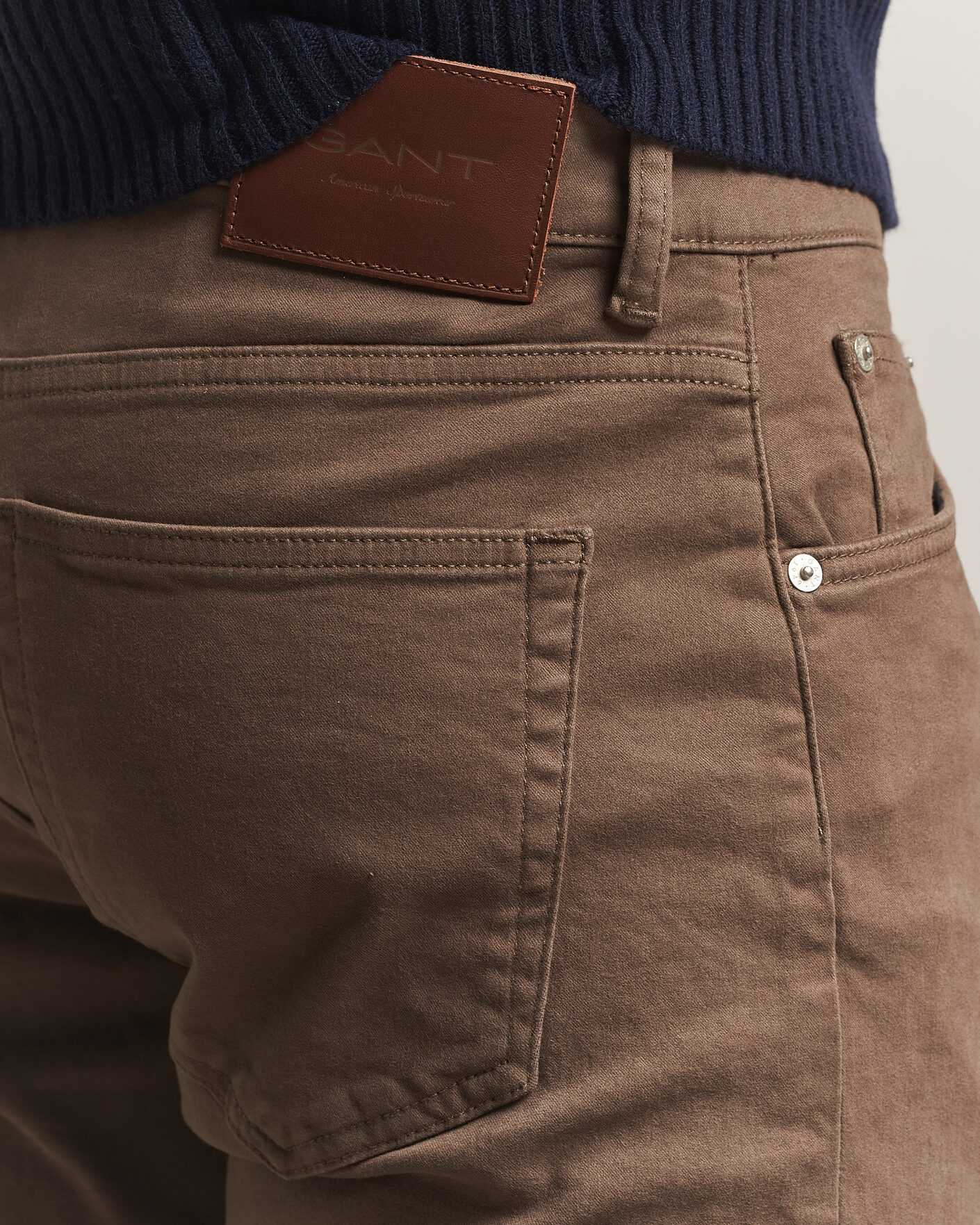 Homme | Pantalons | Gant | Regular Fit Moleskin 5-Pocket Pants Faded Taupe