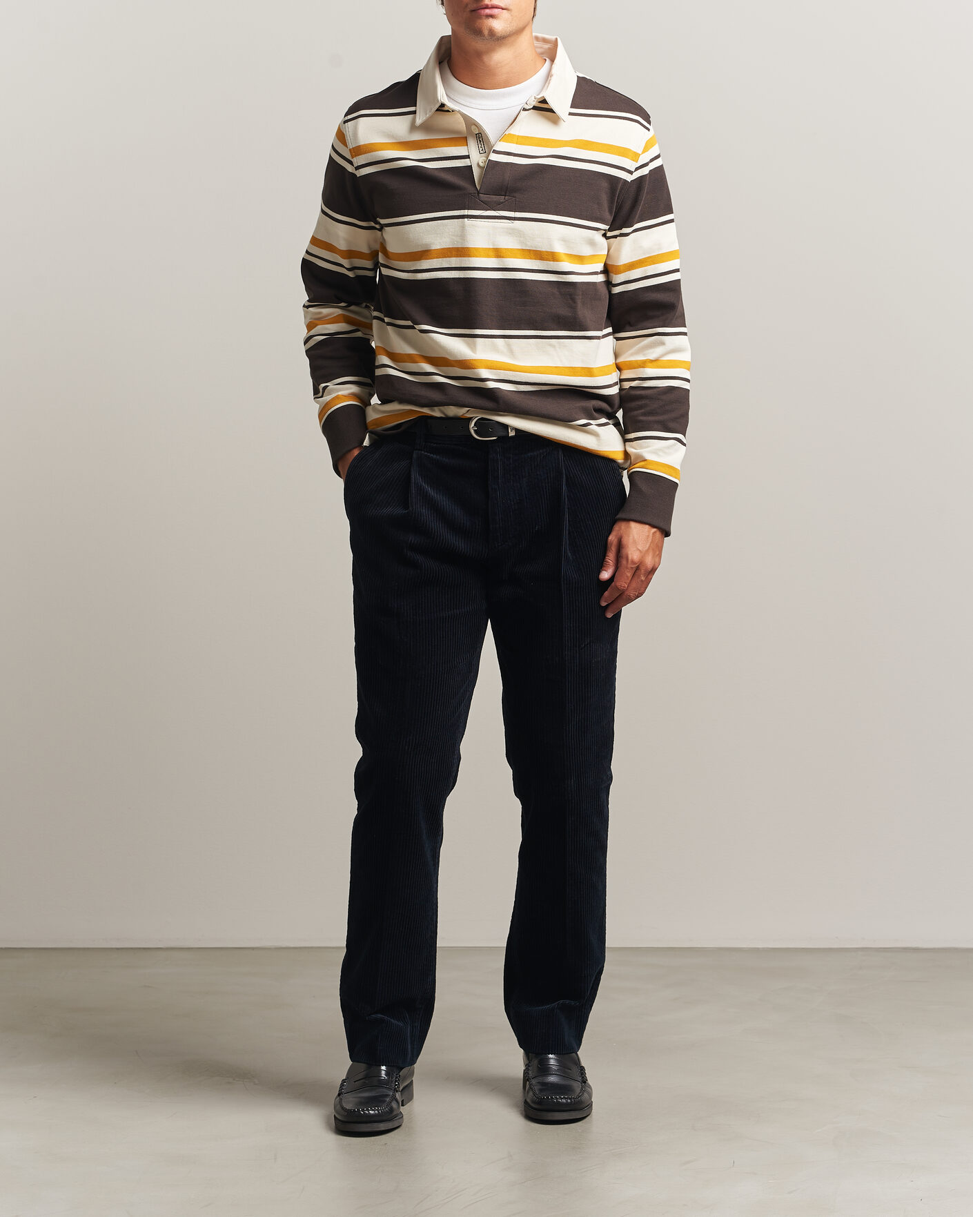 Homme | Pantalons | Gant | Corduroy Trousers Evening Blue