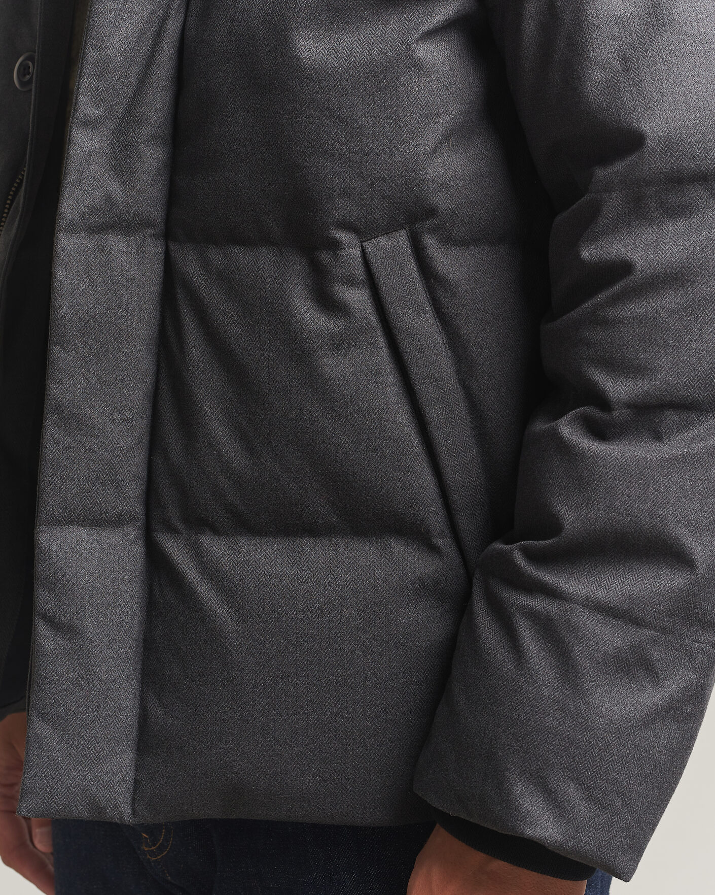 Homme | Manteaux Et Vestes | Gant | Flannel Down Hooded Jacket Black Grey
