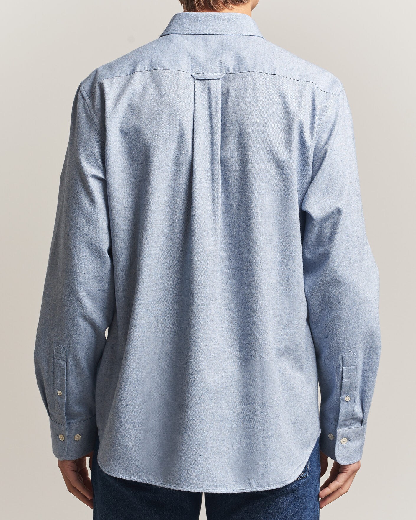 Homme | Chemises | Gant | Regular Fit Flannel Shirt Light Blue Melange