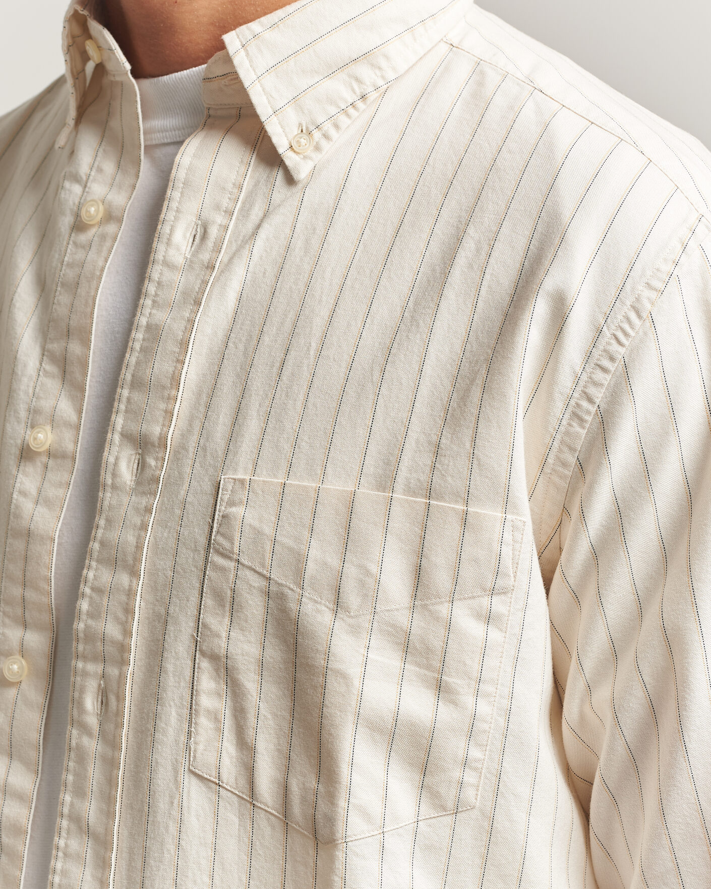Homme | Chemises | Gant | Regular Fit Archive Oxford Striped Shirt Cream