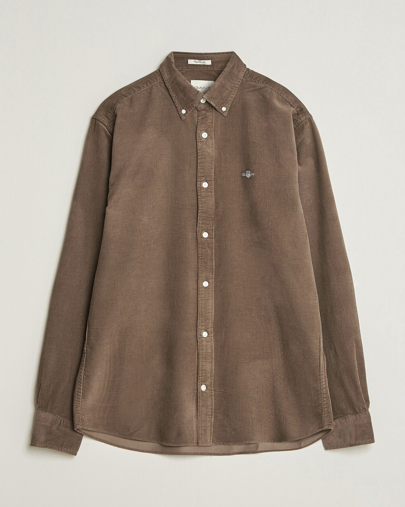 Homme | Chemises | Gant | Regular Fit Corduroy Shirt Faded Taupe