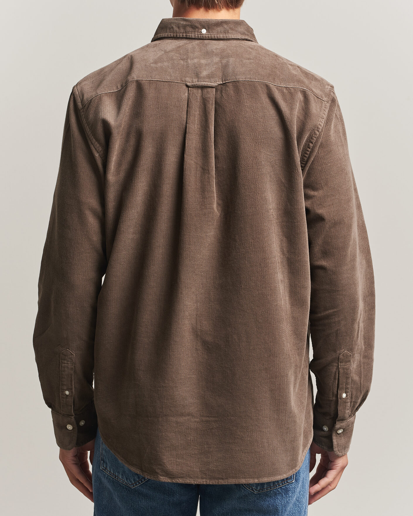 Homme | Chemises | Gant | Regular Fit Corduroy Shirt Faded Taupe