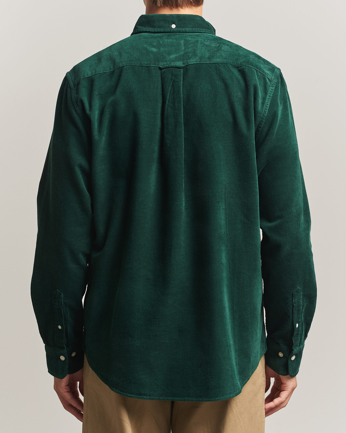 Homme | Chemises | Gant | Regular Fit Corduroy Shirt Tartan Green