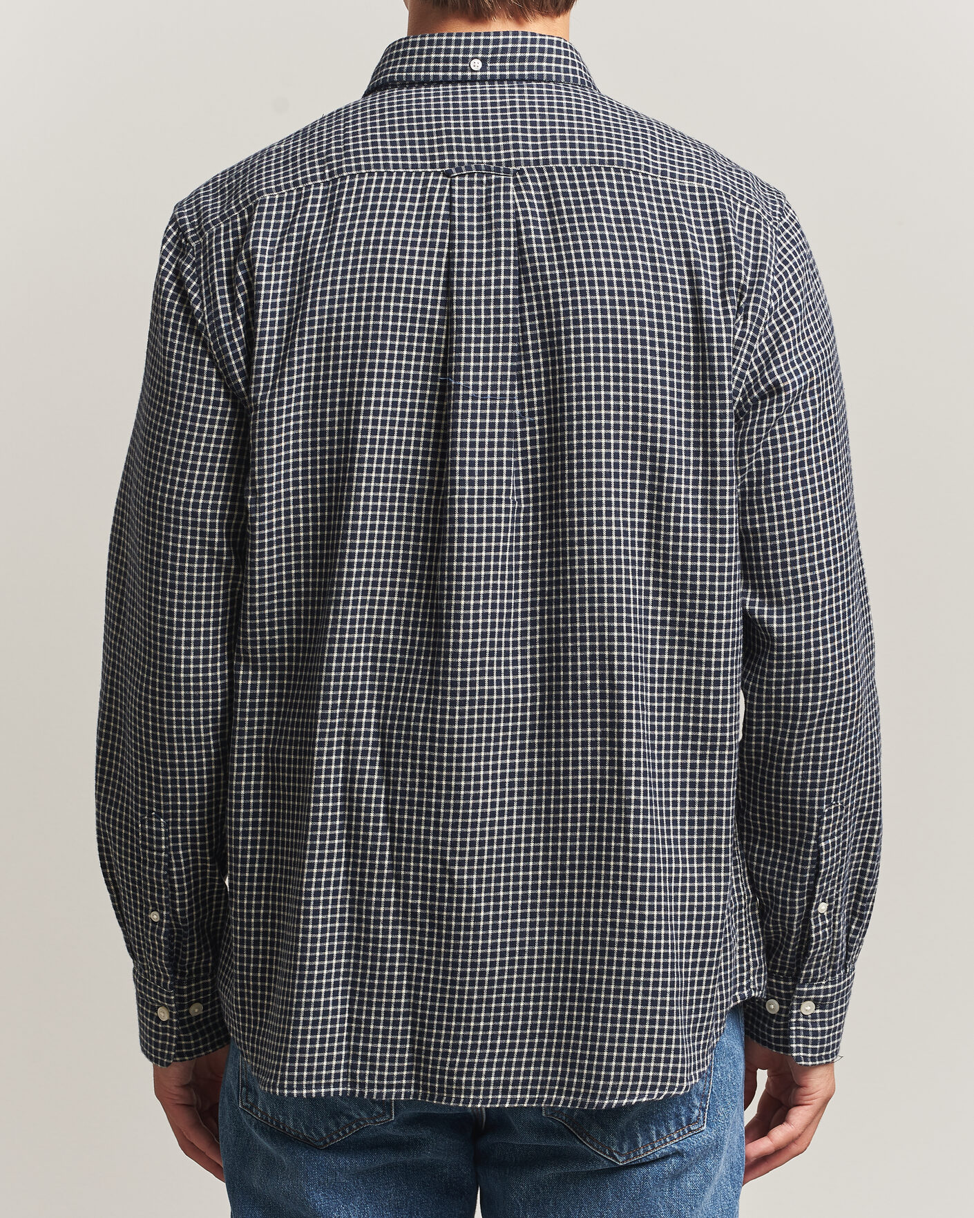 Homme | Chemises | Gant | Regular Fit Windblown Flannel Checked Shirt Evening Blue
