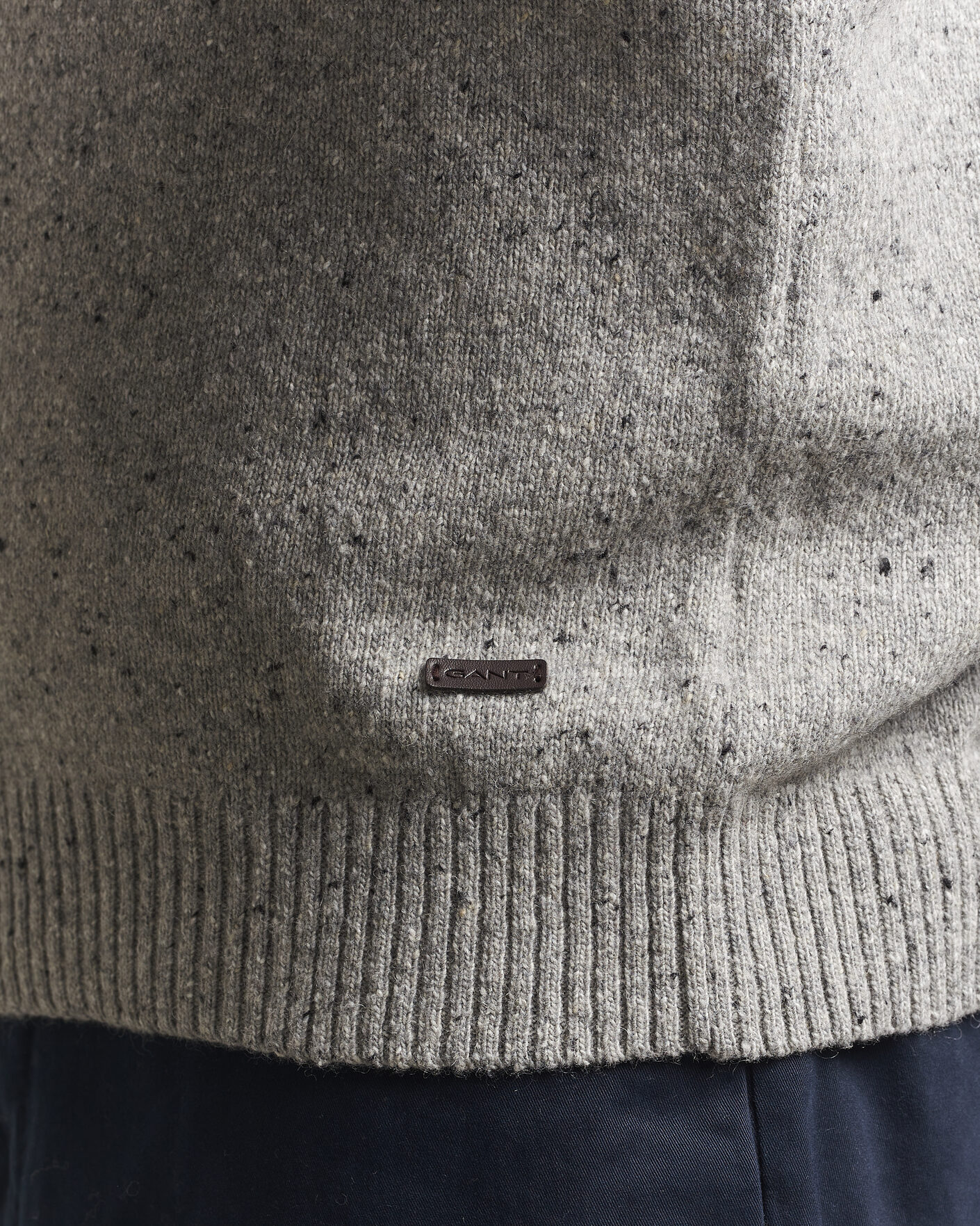 Homme | Pulls Et Tricots | Gant | Neps Wool Polo Grey Melange