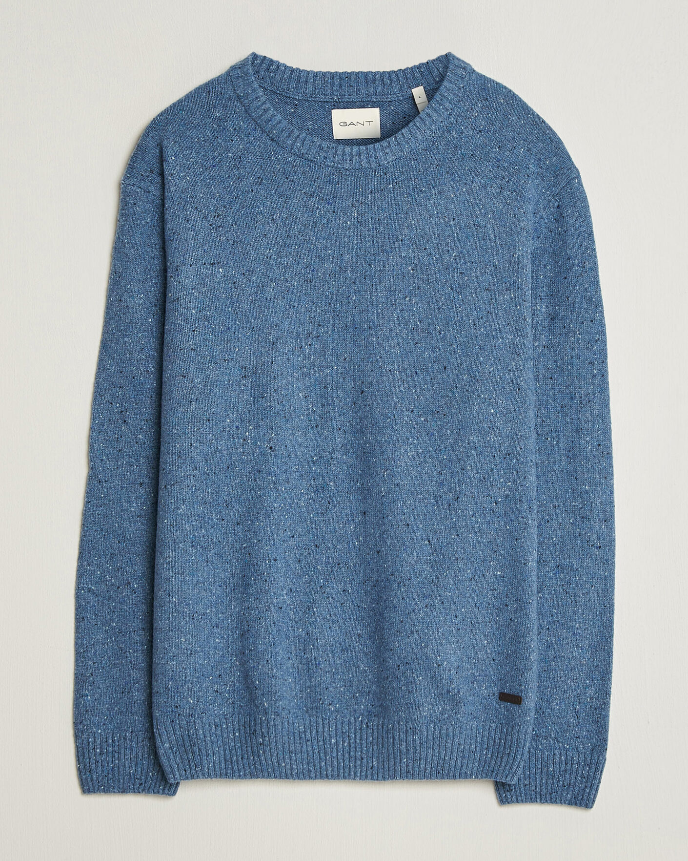 Homme | Pulls Et Tricots | Gant | Neps Wool Crew Neck Sweater Blue Horizon
