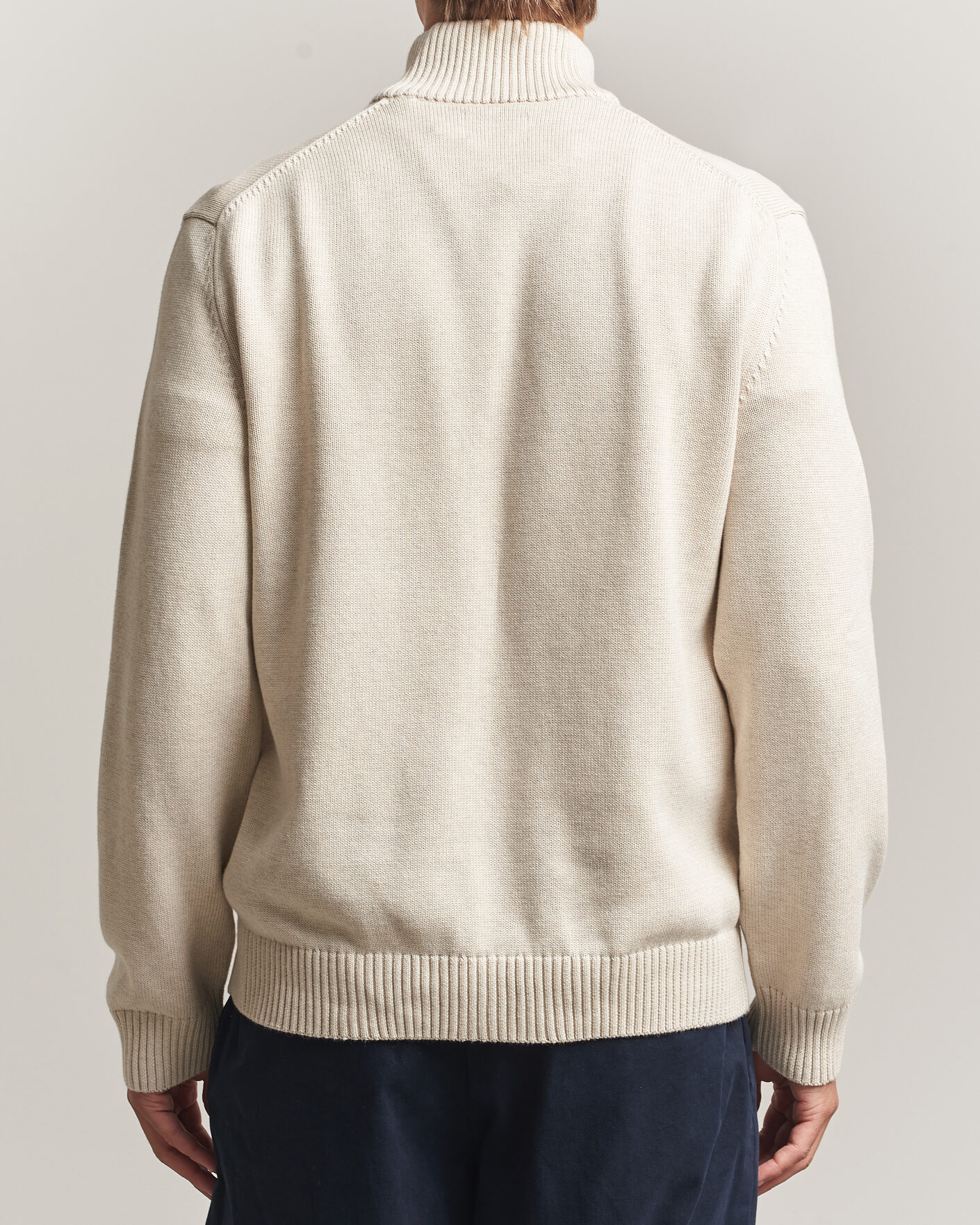 Homme | Pulls Et Tricots | Gant | Casual Cotton Half Zip Seed Melange