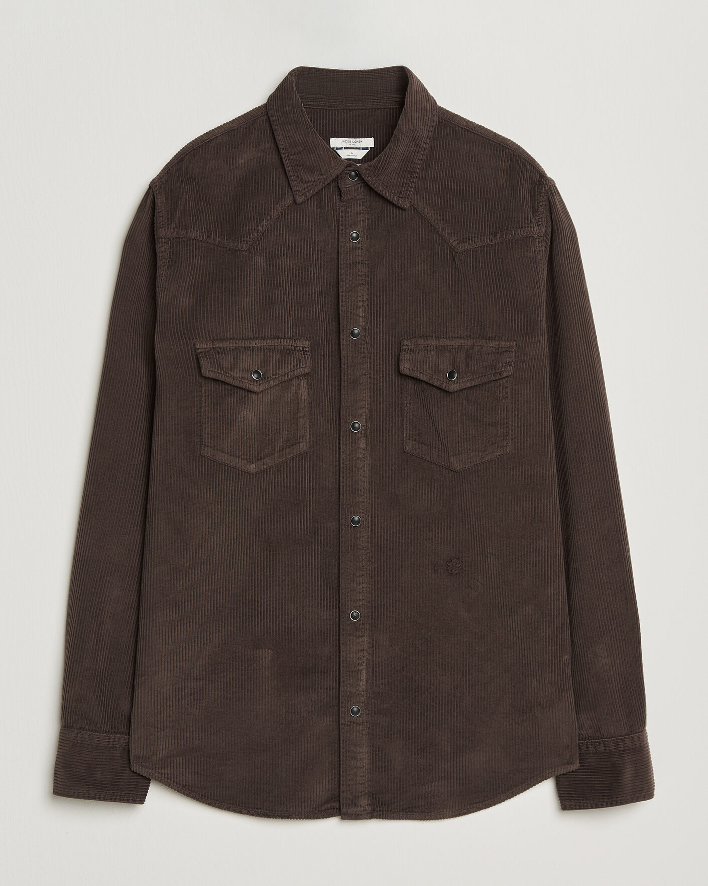 Homme | Chemises | Jacob Cohën | Cord Pocket Overshirt Brown