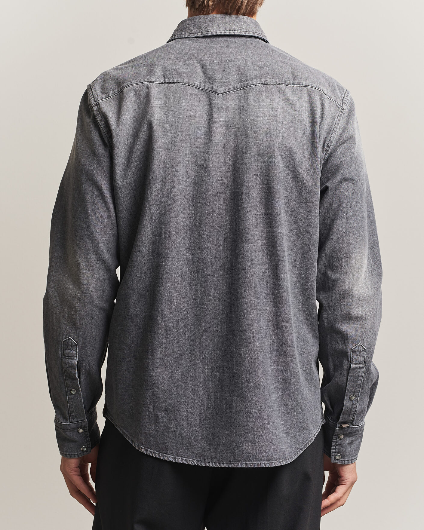 Homme | Chemises | Jacob Cohën | Denim Western Pocket Overshirt Grey
