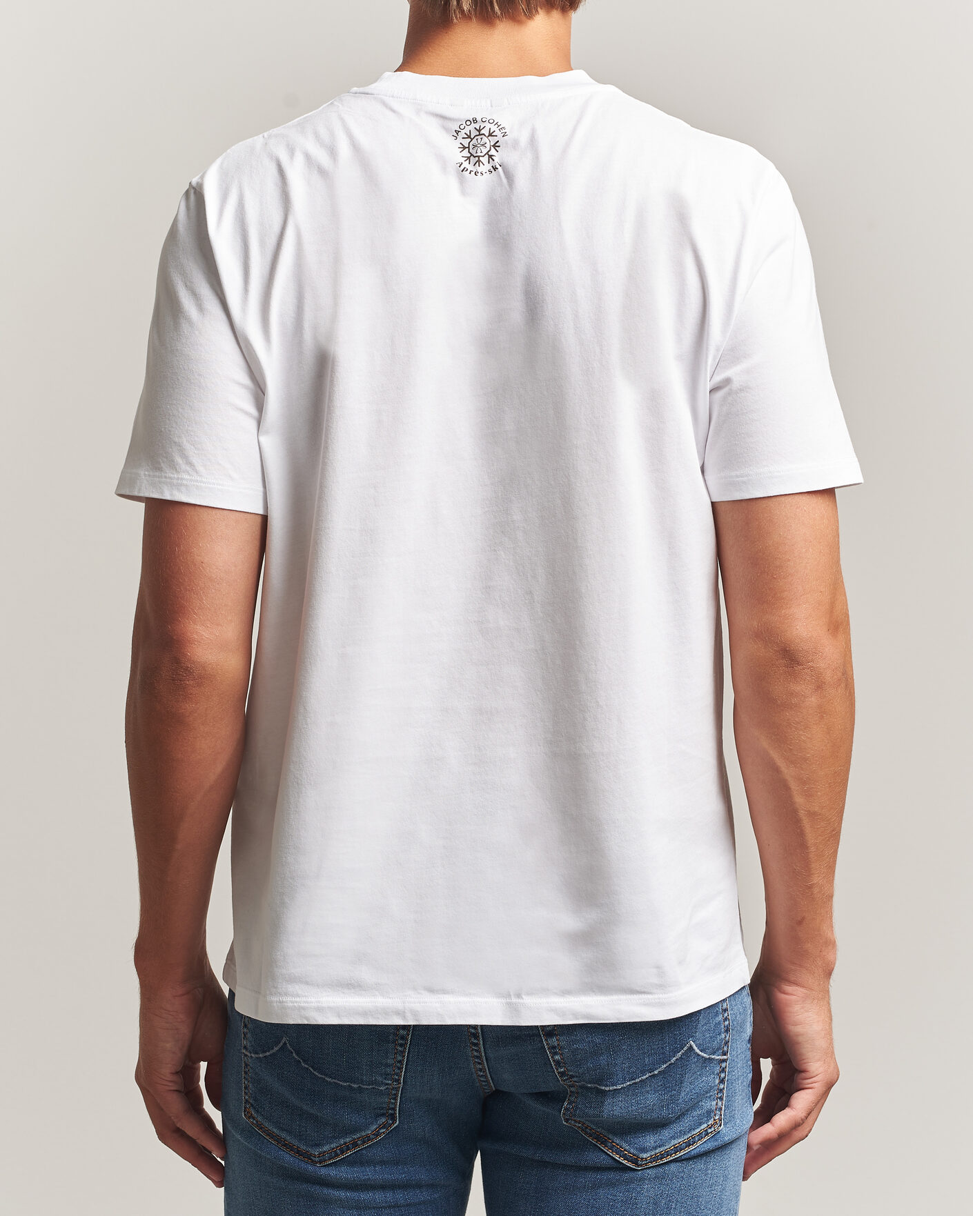 Homme | T-shirts | Jacob Cohën | Apres Ski Printed T-Shirt White