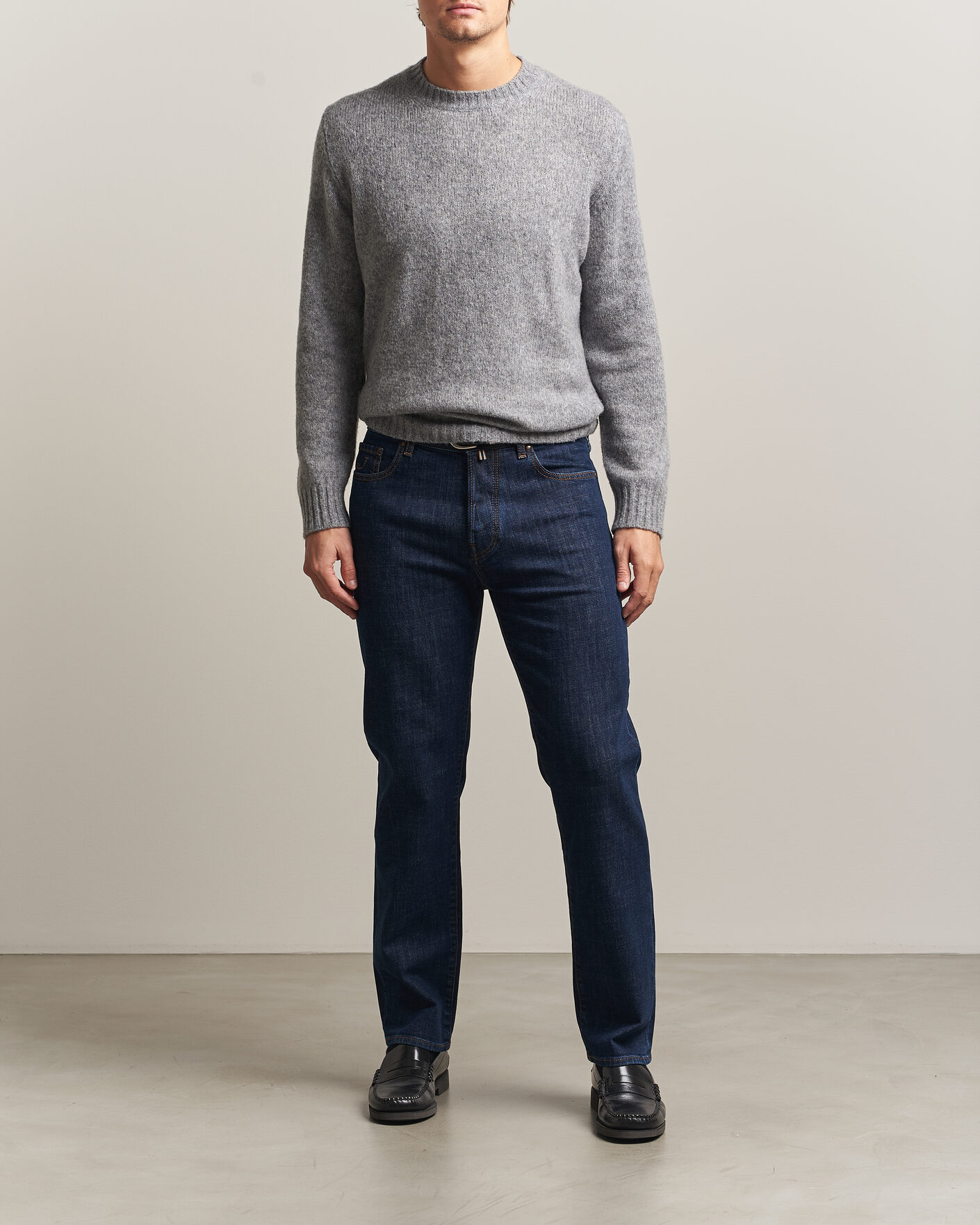 Homme | Jeans | Jacob Cohën | Edos Regular Straight Fit Jeans Dark Blue