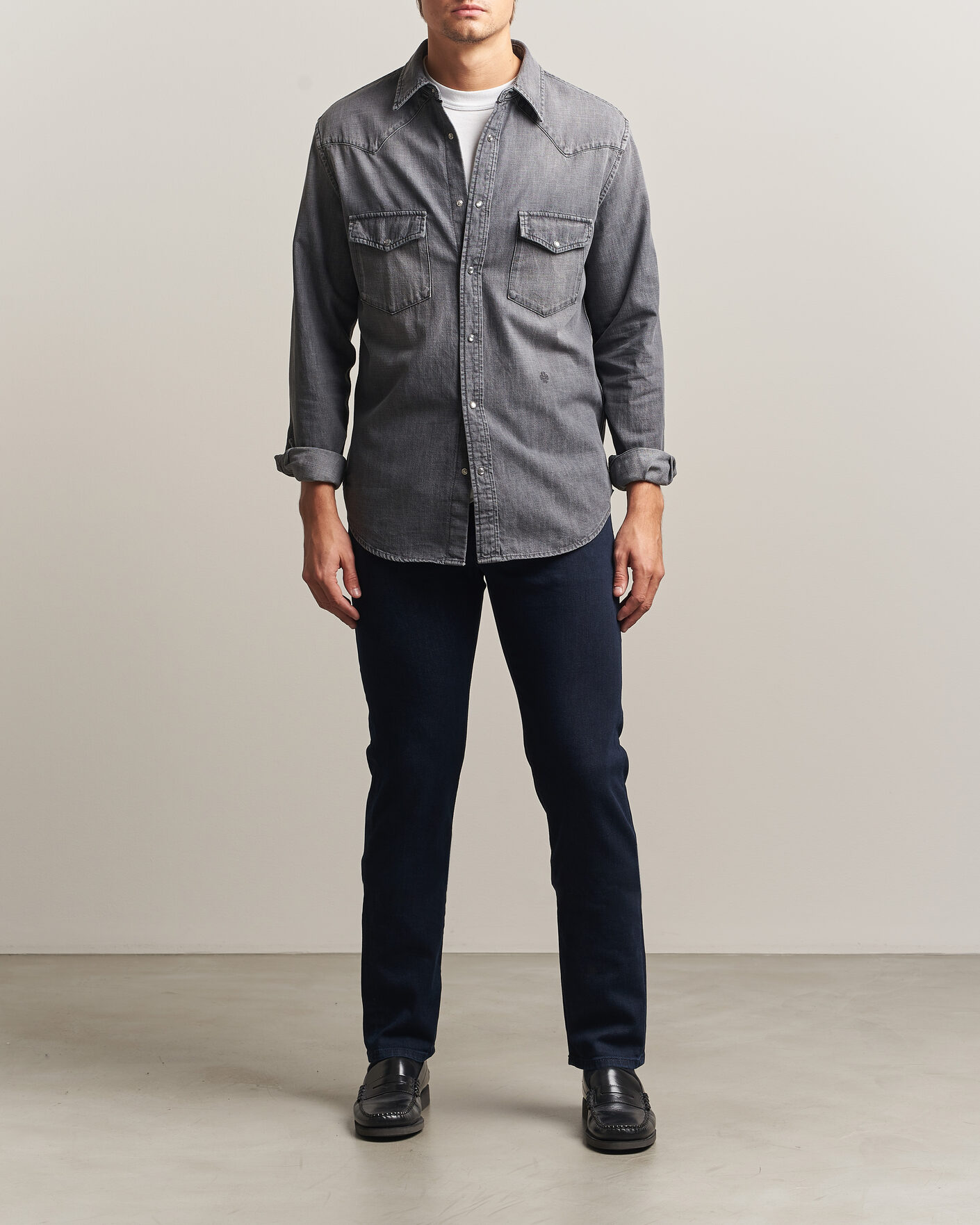 Homme | Jeans | Jacob Cohën | Bard Slim Fit Stretch Jeans Overdyed Blue