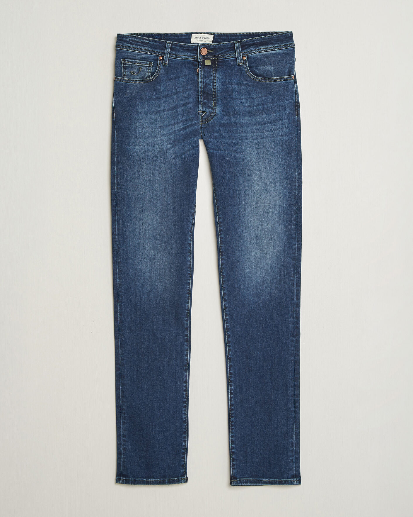 Homme | Jeans | Jacob Cohën | Bard Slim Fit Stretch Jeans Mid Blue