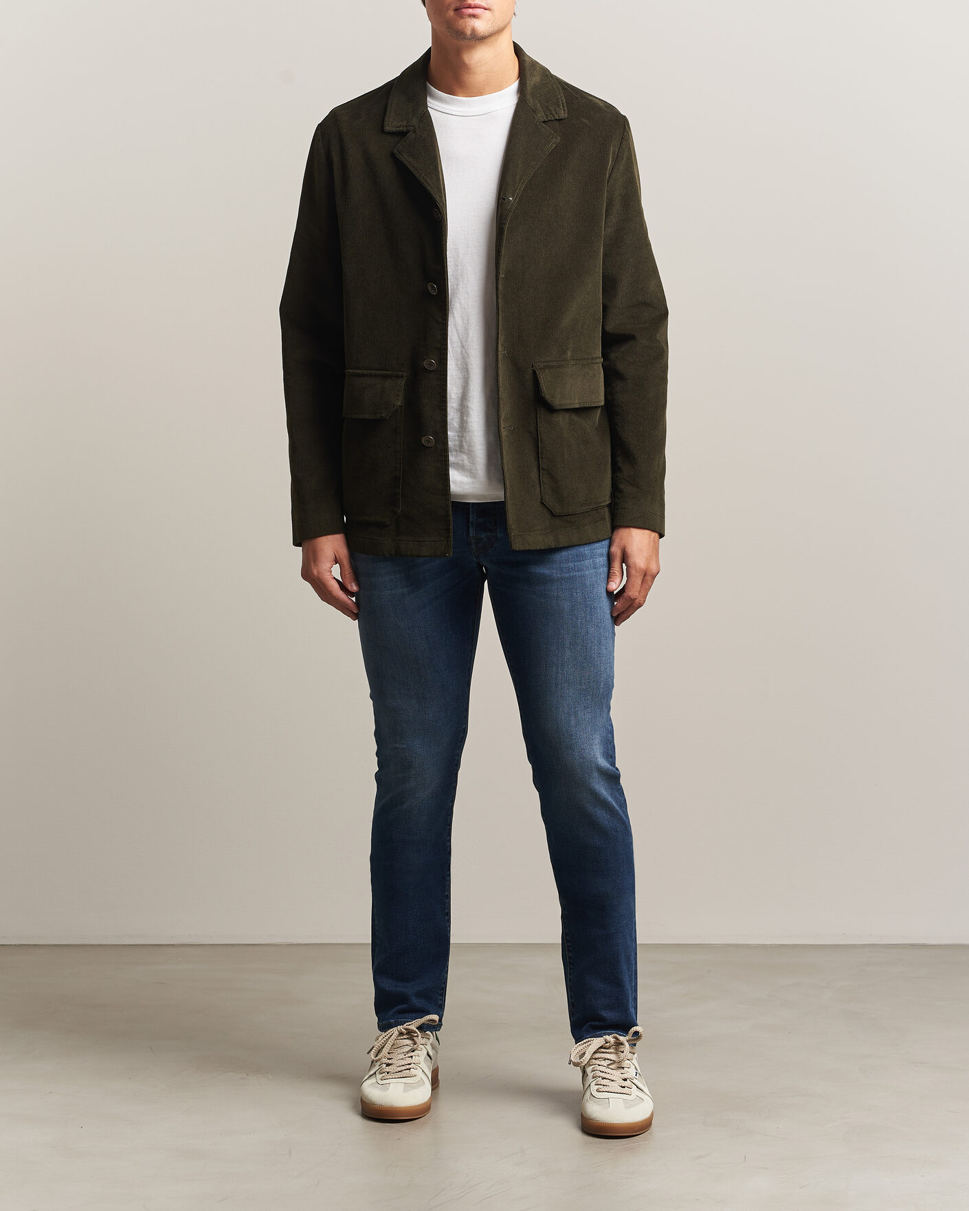 Homme | Jeans | Jacob Cohën | Bard Slim Fit Stretch Jeans Mid Blue
