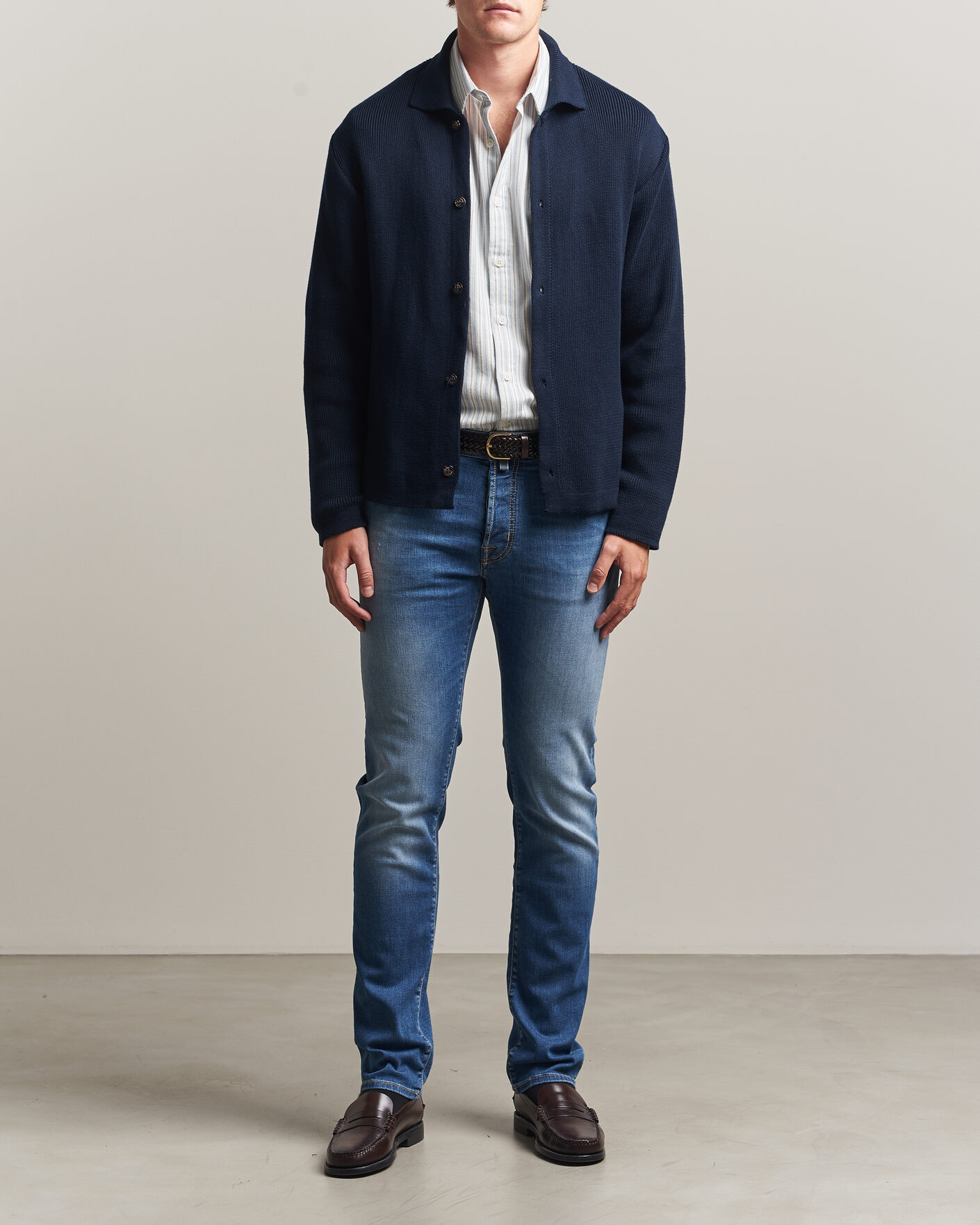 Homme | Jeans | Jacob Cohën | Bard Slim Fit Stretch Jeans Light Blue