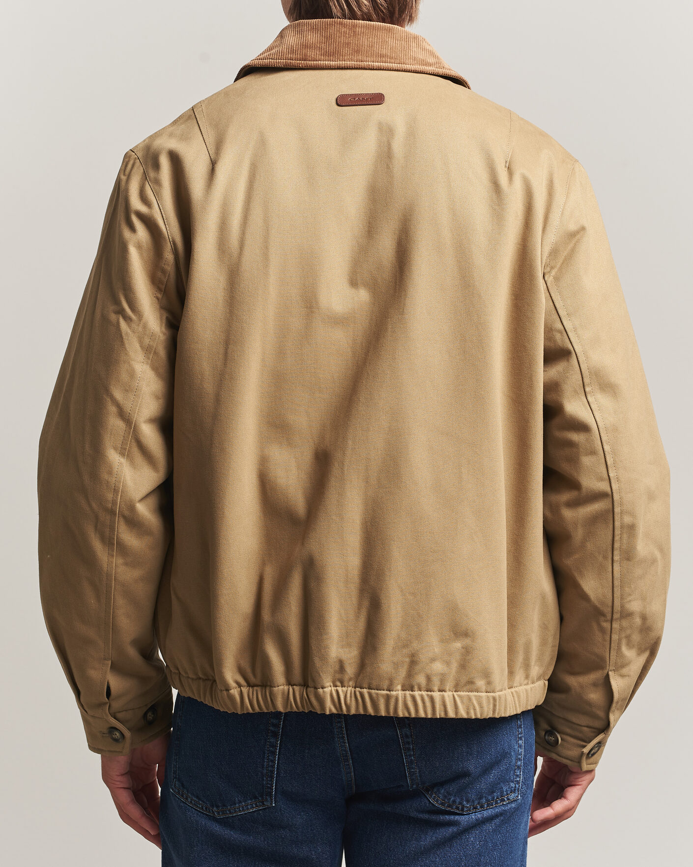 Homme | Manteaux Et Vestes | Gant | Moleskin Harrington Jacket Light Taupe