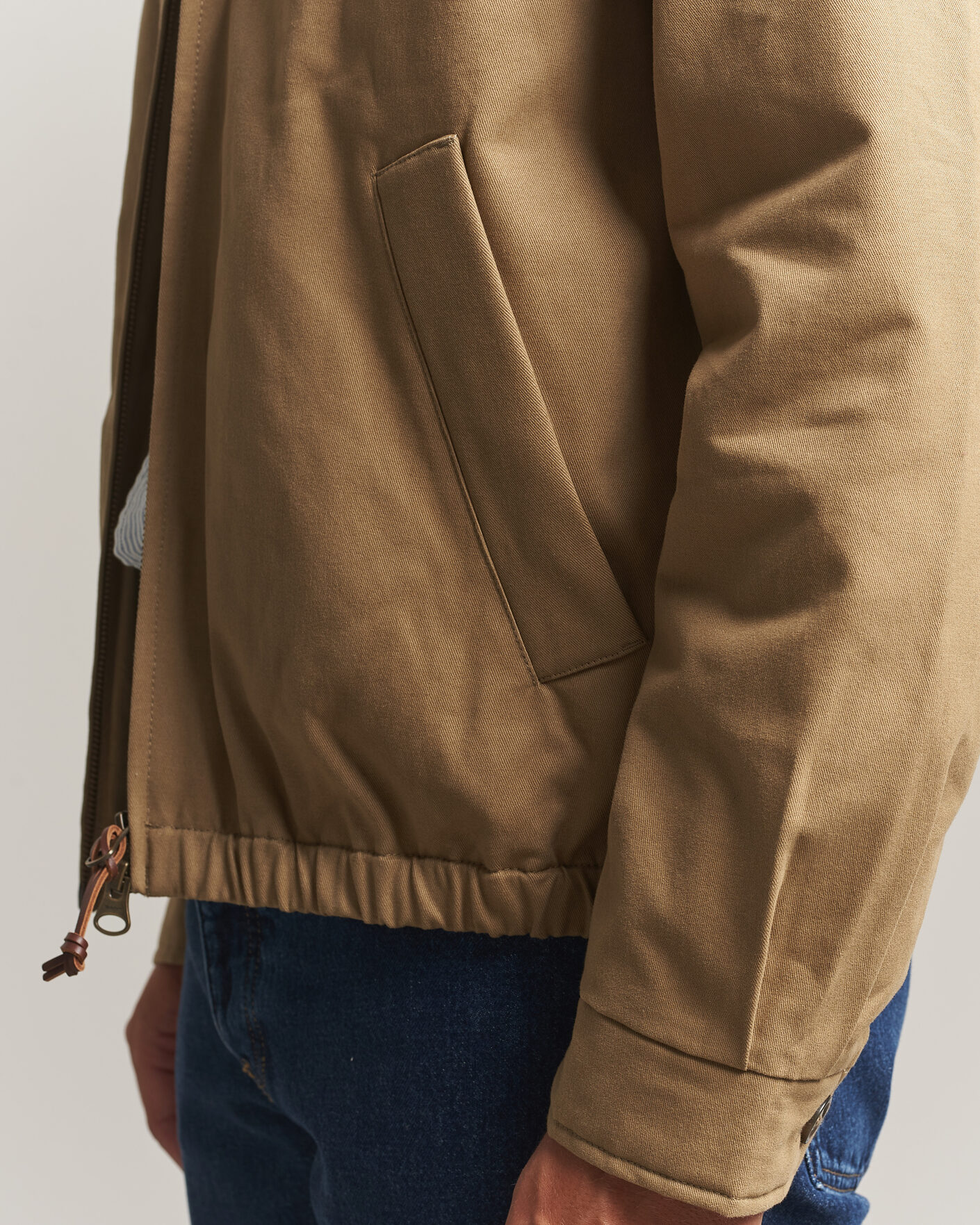 Homme | Manteaux Et Vestes | Gant | Moleskin Harrington Jacket Light Taupe