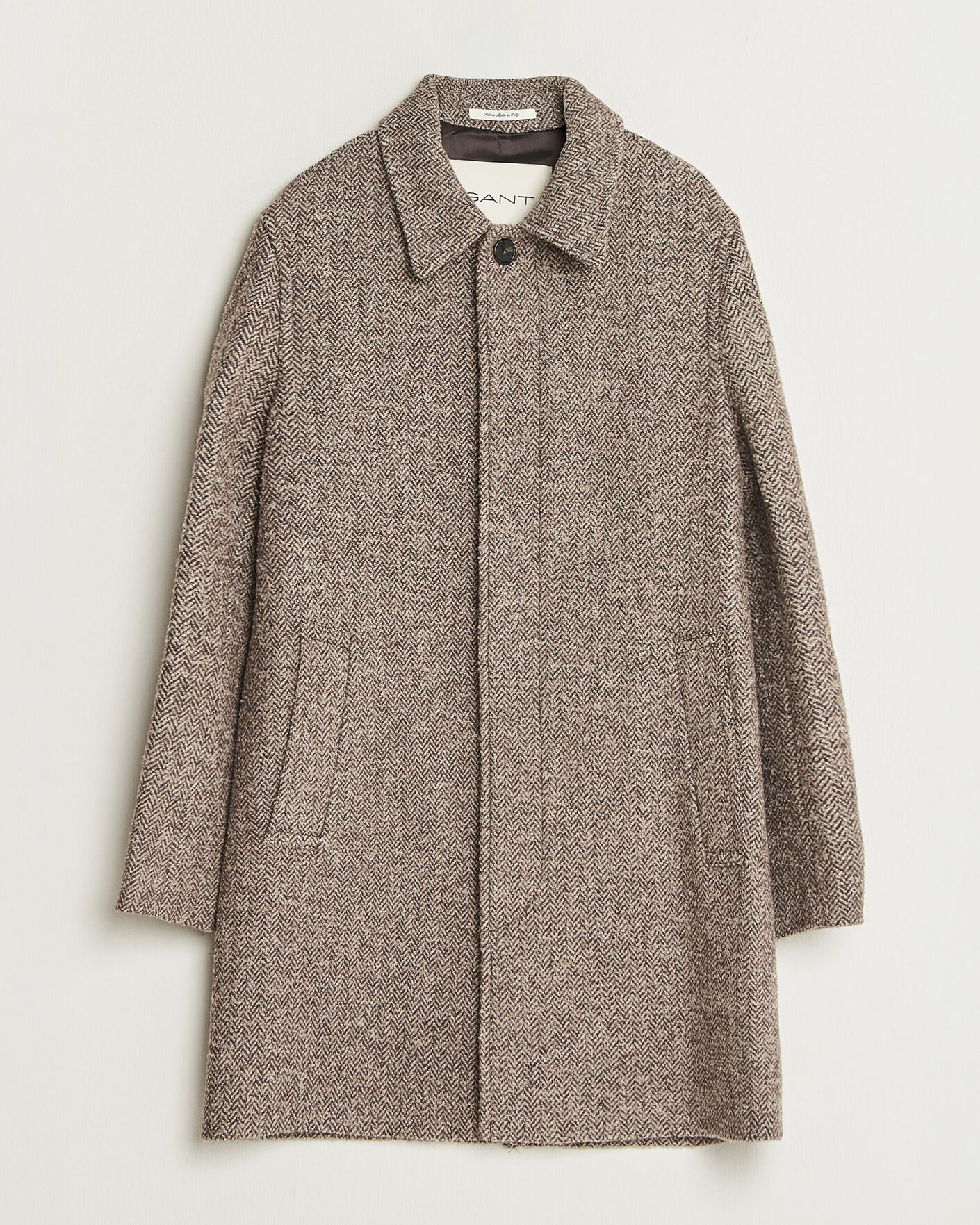 Homme | Manteaux Et Vestes | Gant | Wool Car Coat Mist Taupe