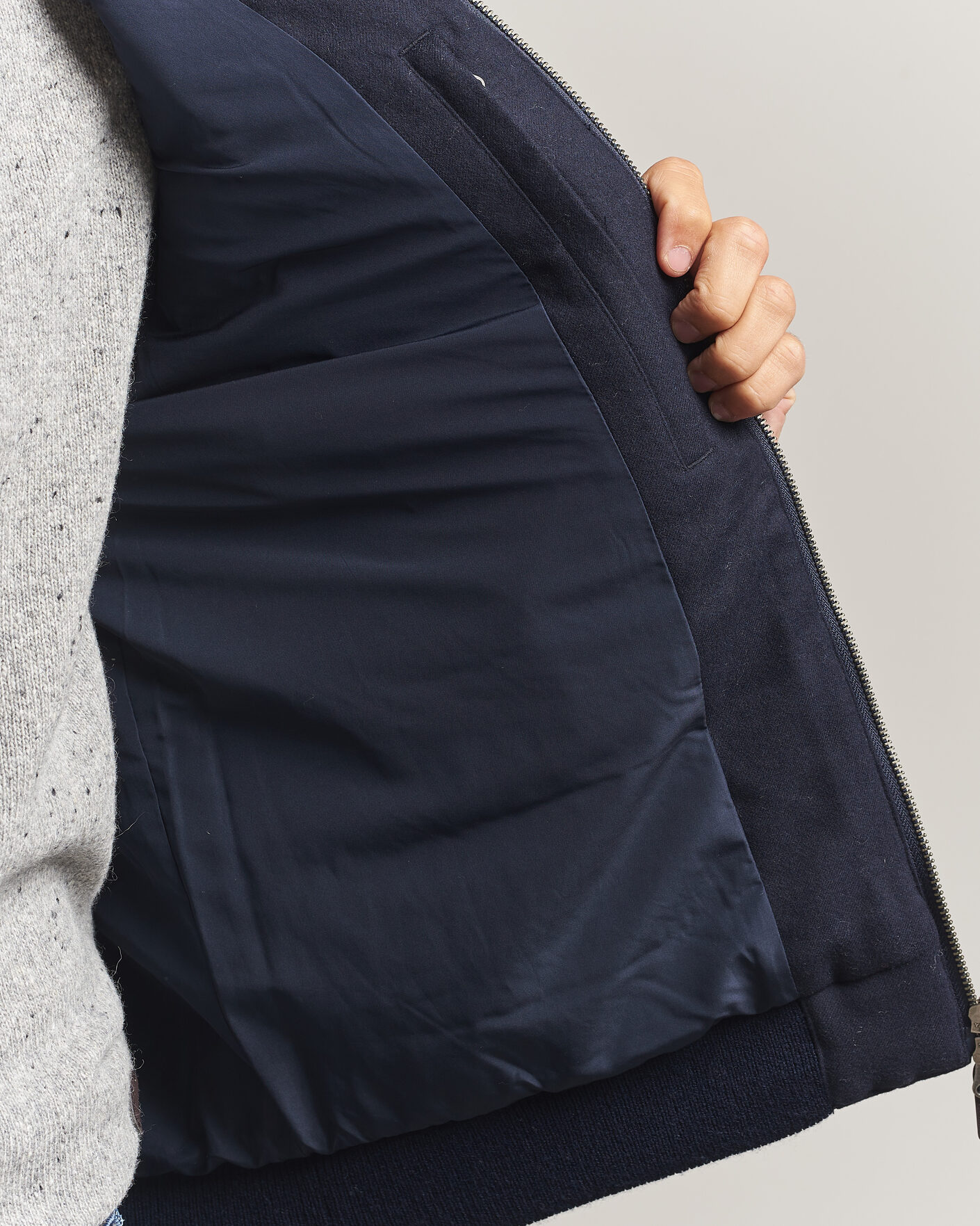Homme | Manteaux Et Vestes | Gant | Padded Hybrid Flannel Jacket Evening Blue