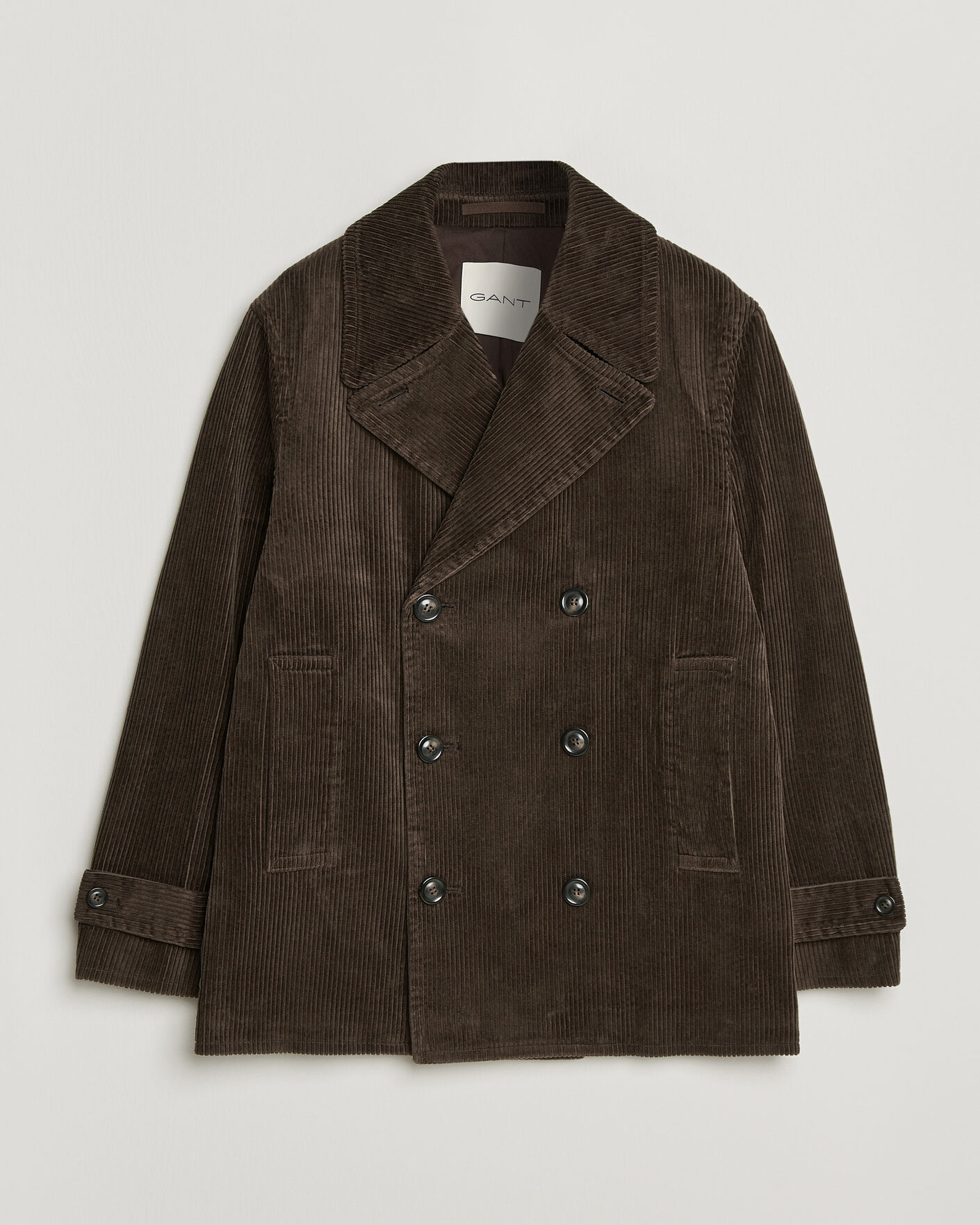 Homme | Manteaux Et Vestes | Gant | Corduroy Peacoat Black Brown