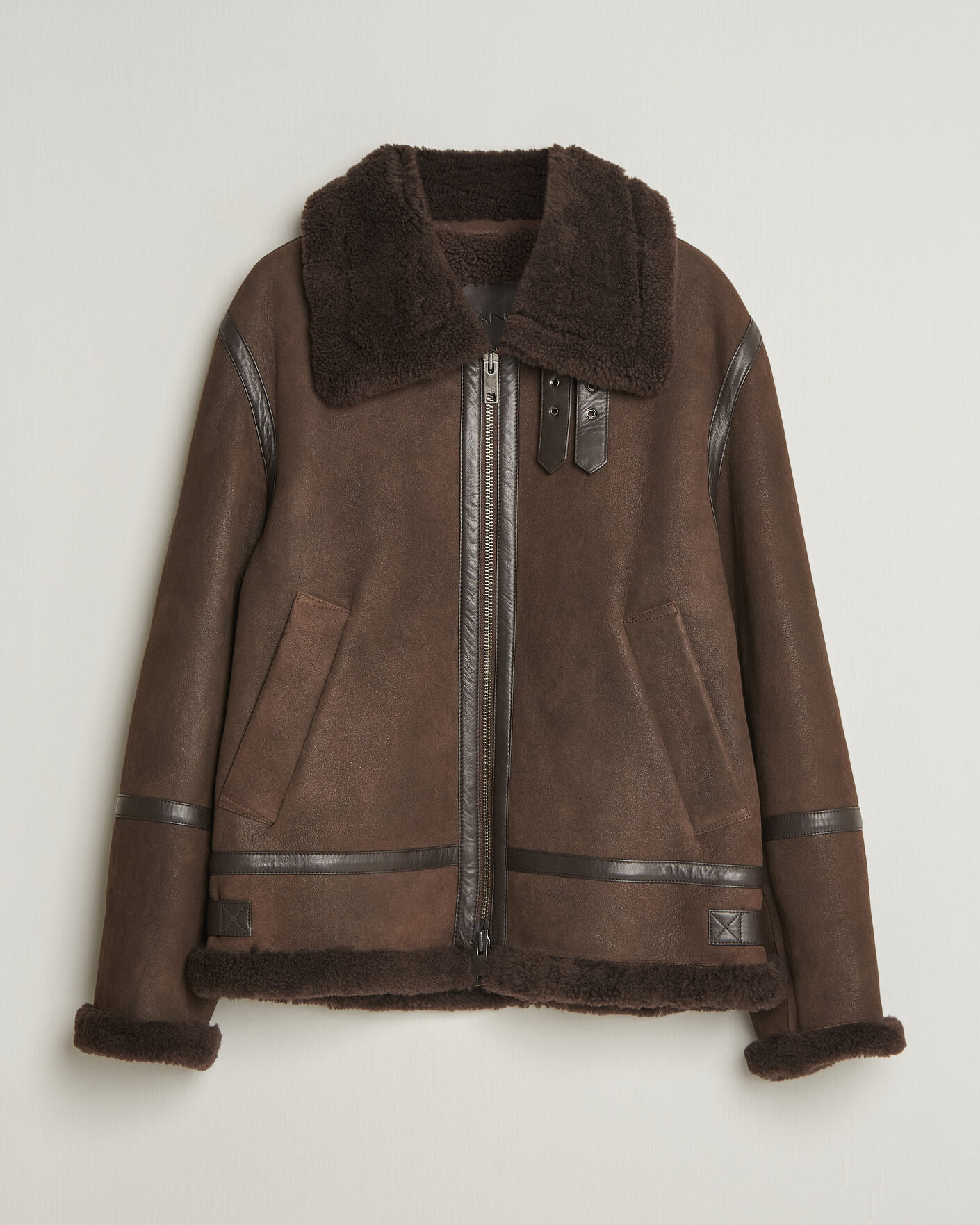 Homme | Manteaux Et Vestes | Gant | Classic Shearling Jacket Black Brown