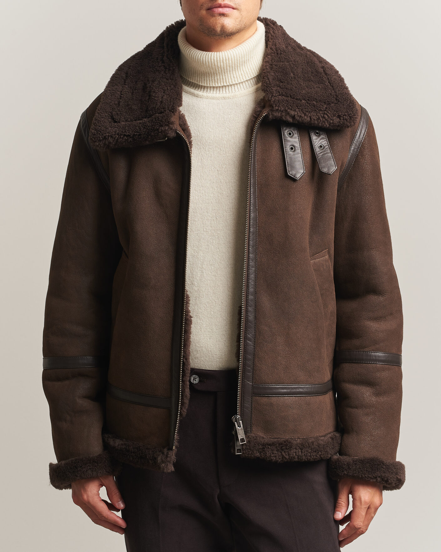 Homme | Manteaux Et Vestes | Gant | Classic Shearling Jacket Black Brown