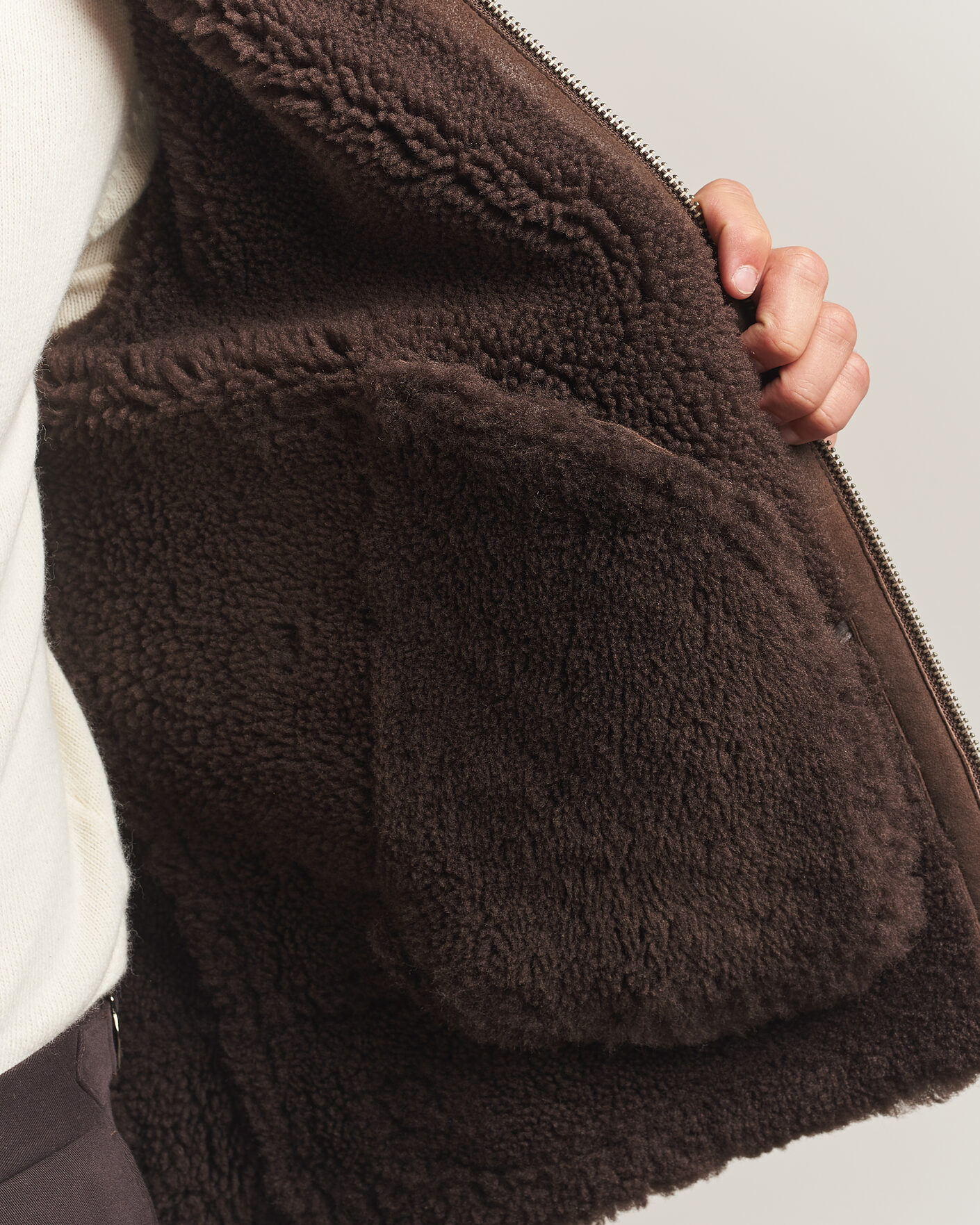 Homme | Manteaux Et Vestes | Gant | Classic Shearling Jacket Black Brown