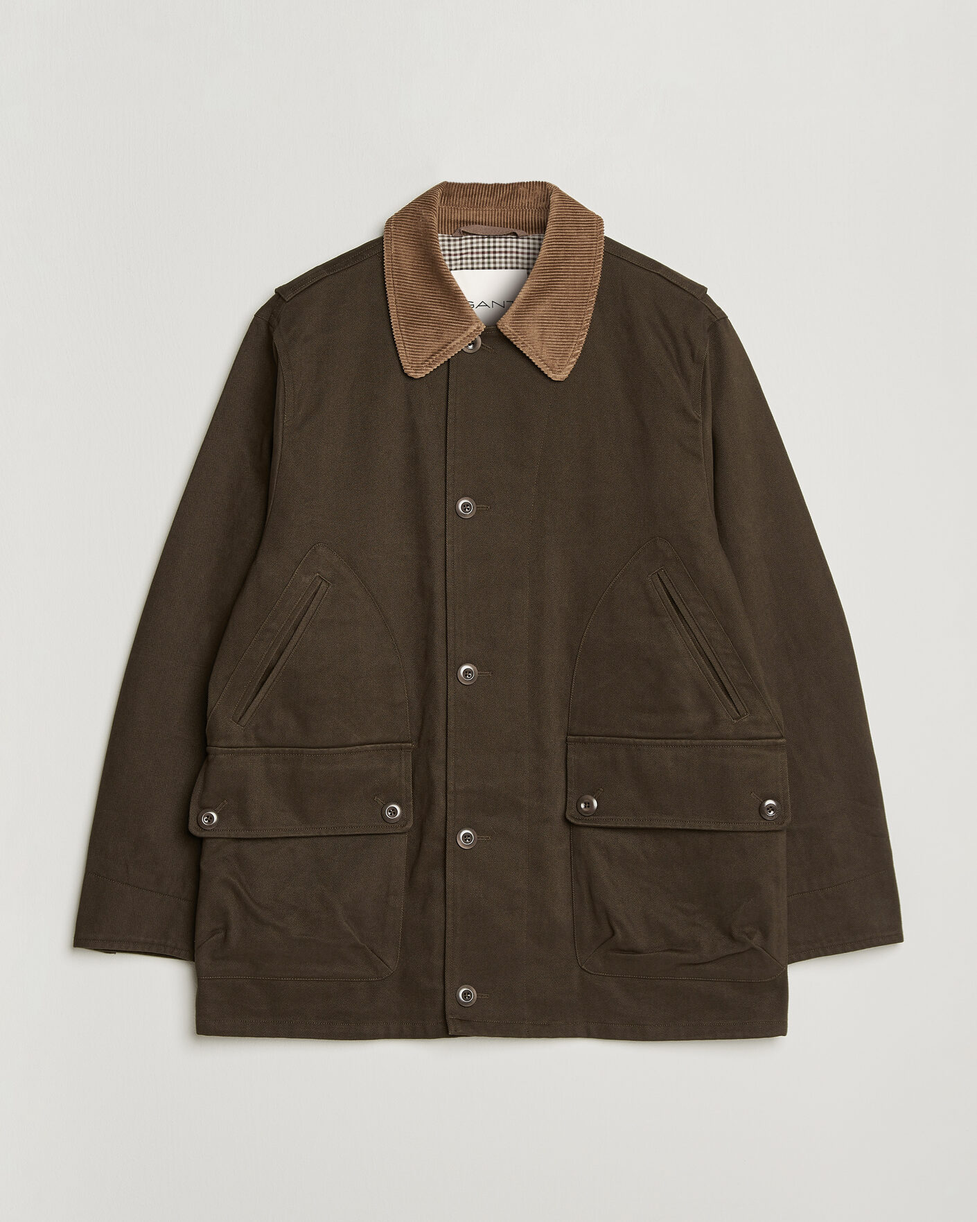 Homme | Manteaux Et Vestes | Gant | Moleskin Decker Jacket Dark Moss Green