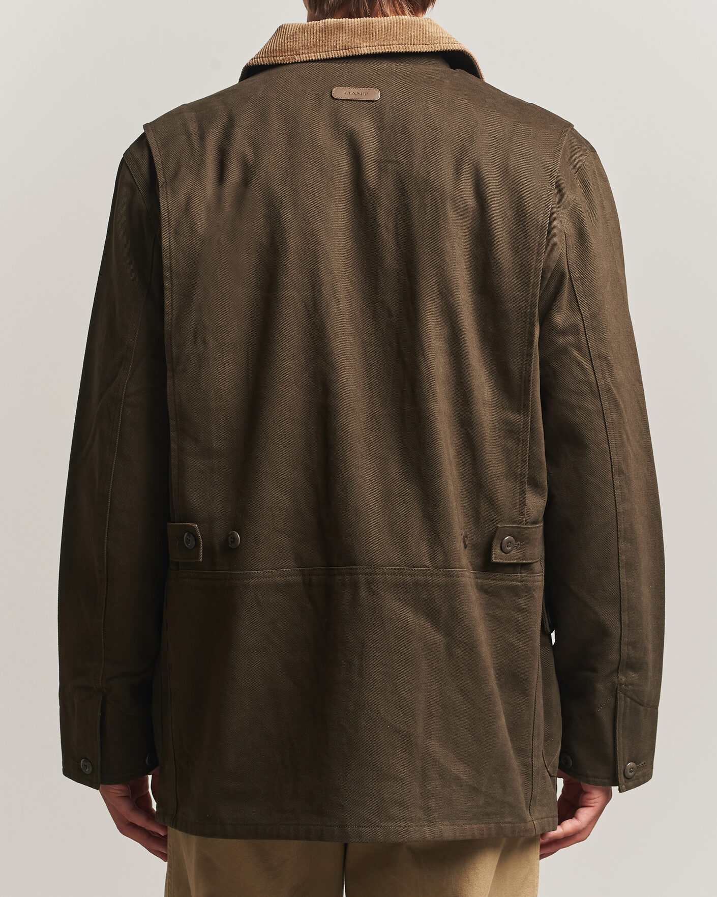 Homme | Manteaux Et Vestes | Gant | Moleskin Decker Jacket Dark Moss Green