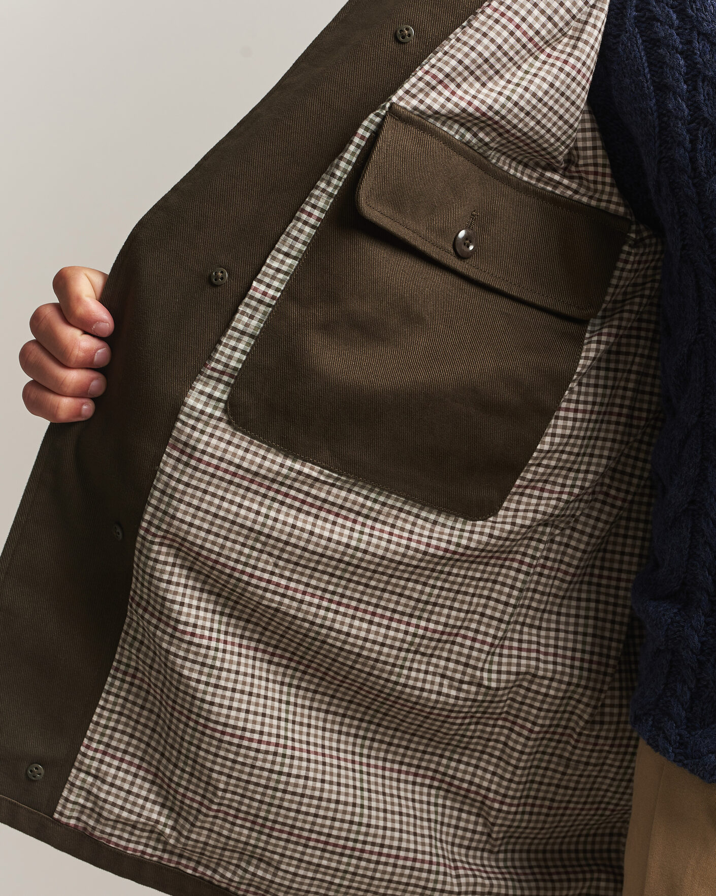 Homme | Manteaux Et Vestes | Gant | Moleskin Decker Jacket Dark Moss Green