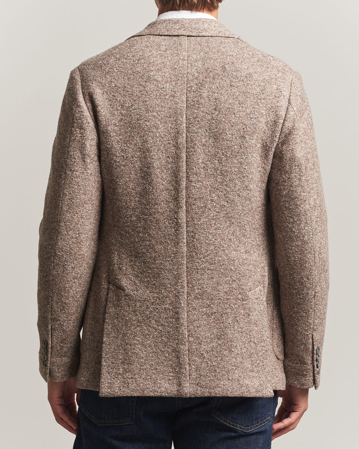 Homme | Blazers | Gant | Wool/Silk Jersey Blazer Clay Beige