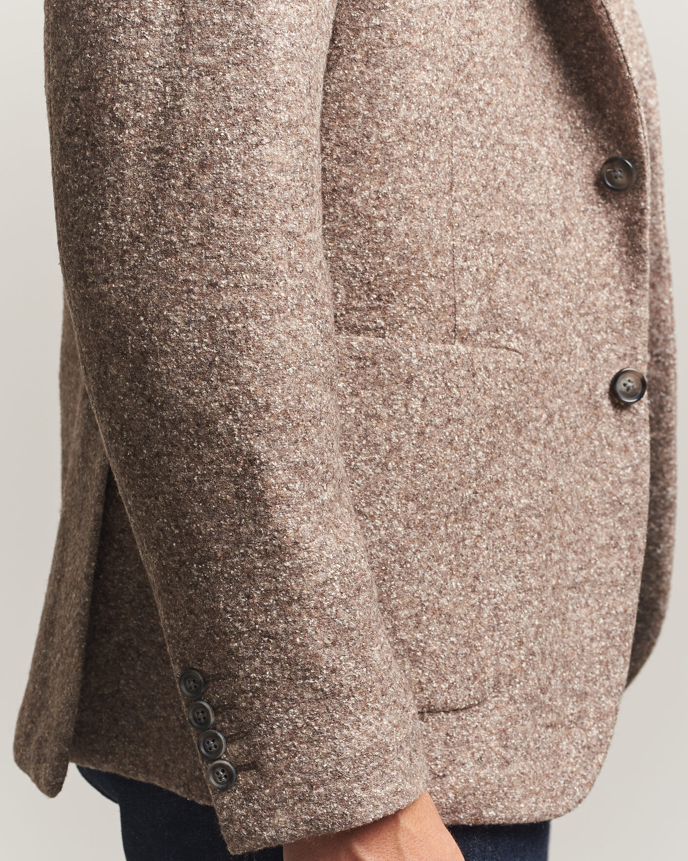 Homme | Blazers | Gant | Wool/Silk Jersey Blazer Clay Beige