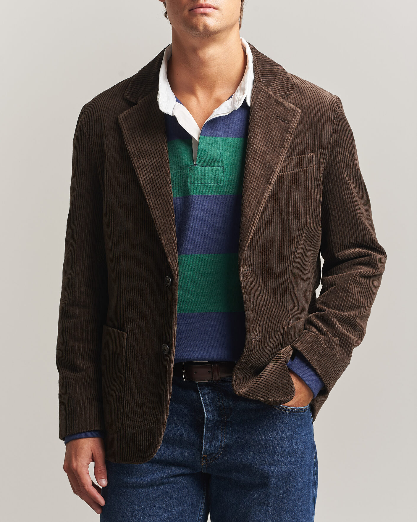 Homme | Blazers | Gant | Corduroy Blazer Black Brown
