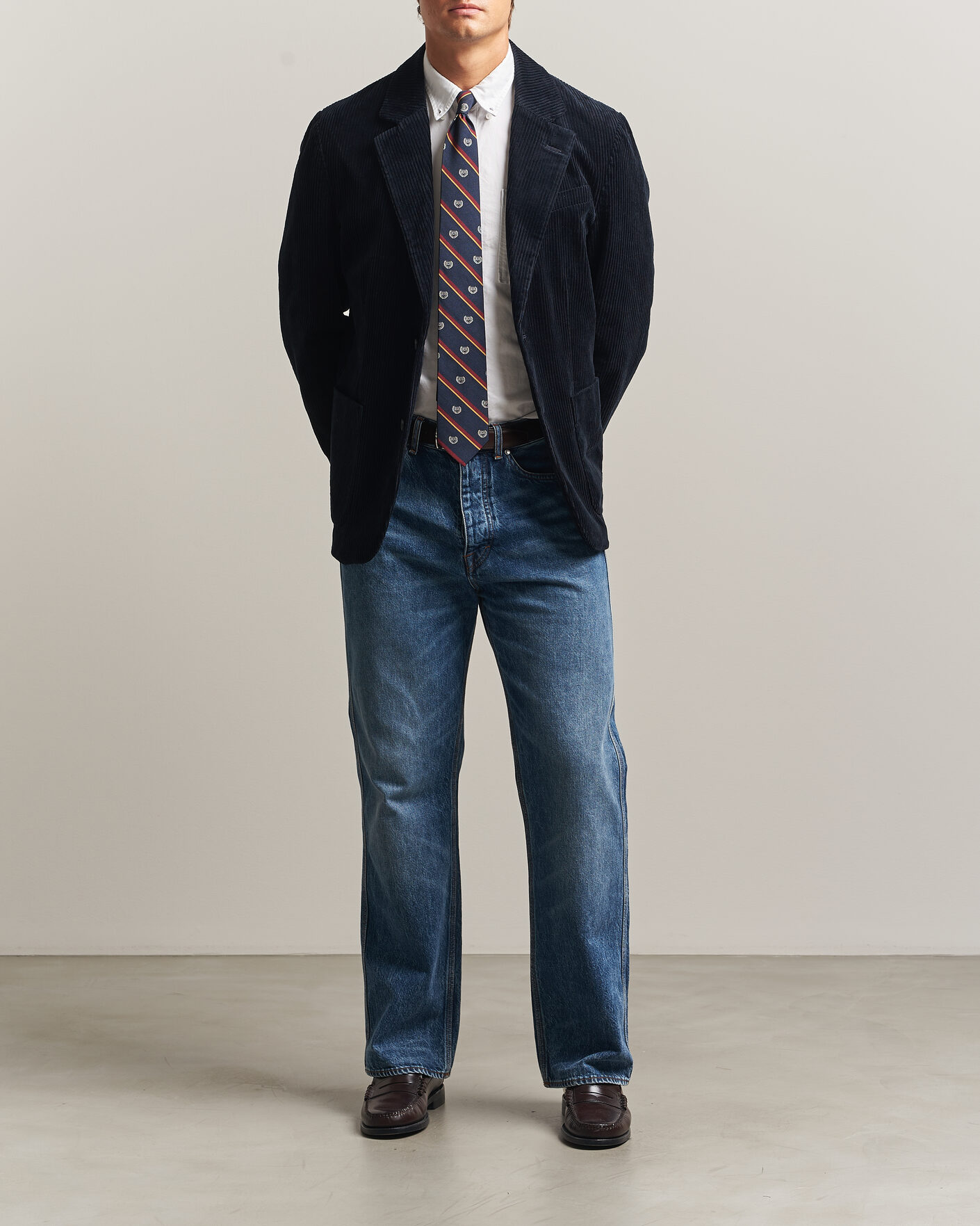 Homme | Blazers | Gant | Corduroy Blazer Evening Blue