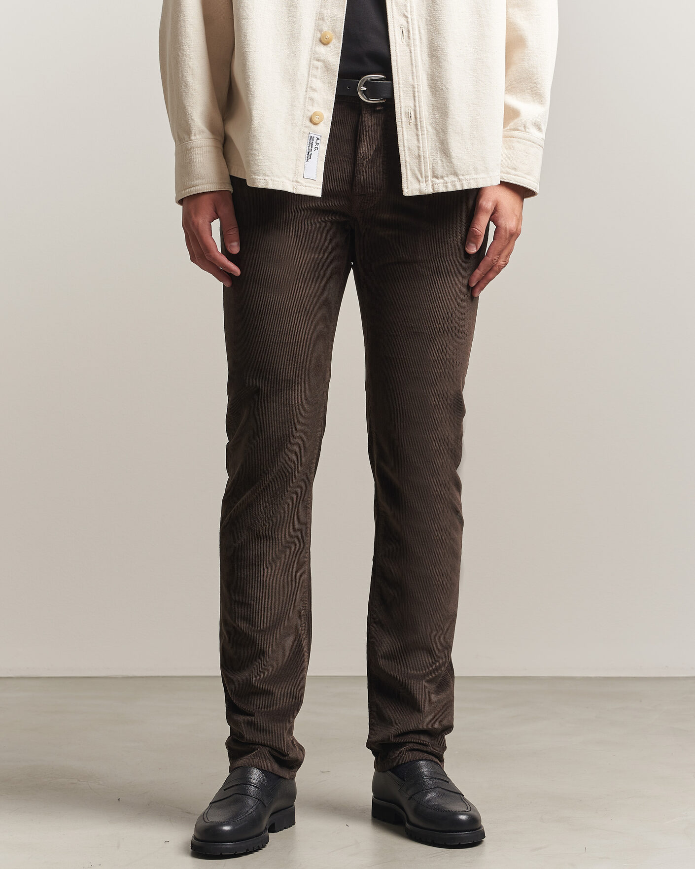 Homme | Pantalons | Jacob Cohën | Bard 5-Pocket Medium Corduroy Trousers Brown