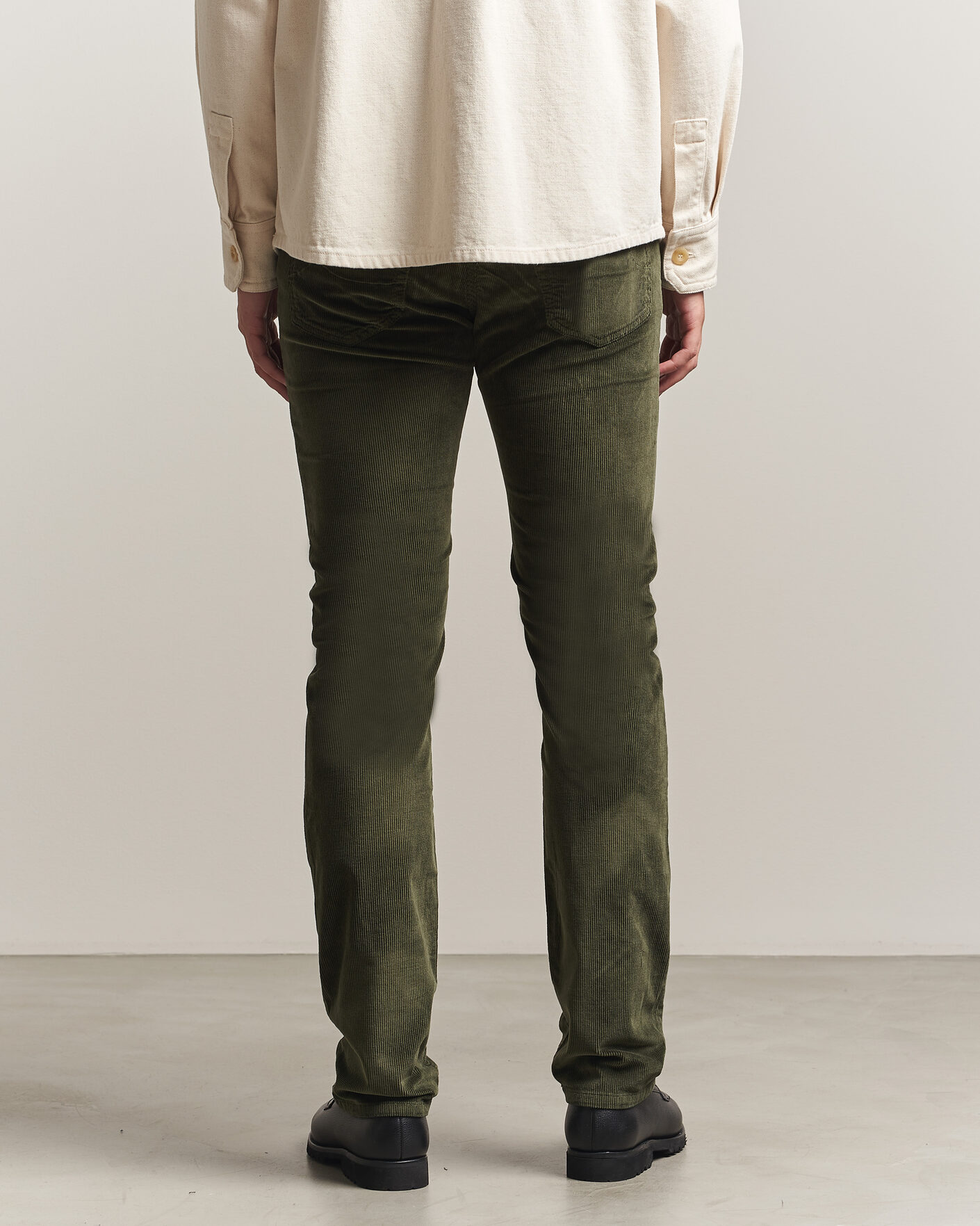 Homme | Pantalons | Jacob Cohën | Bard 5-Pocket Medium Corduroy Trousers Green