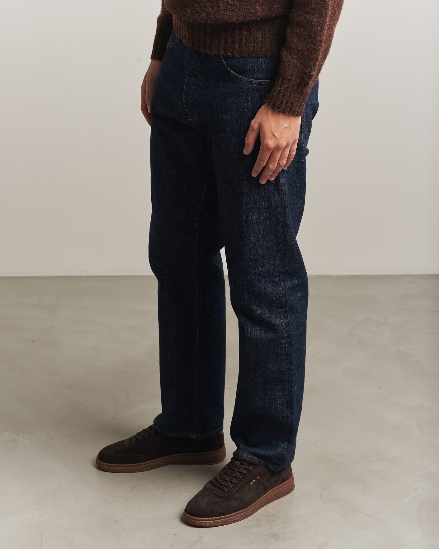 Homme | Baskets | Gant | Cuzmo Suede Sneaker Dark Brown