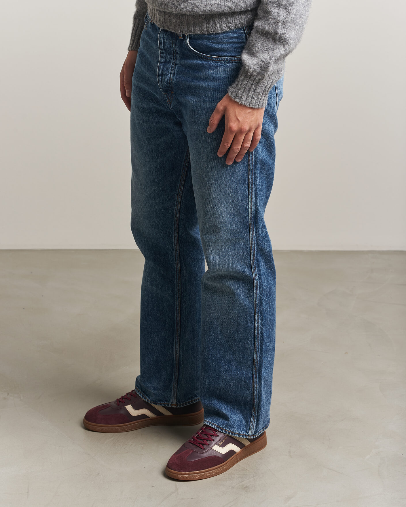 Homme | Baskets | Gant | Cuzmo Leather/Suede Sneaker Port Wine