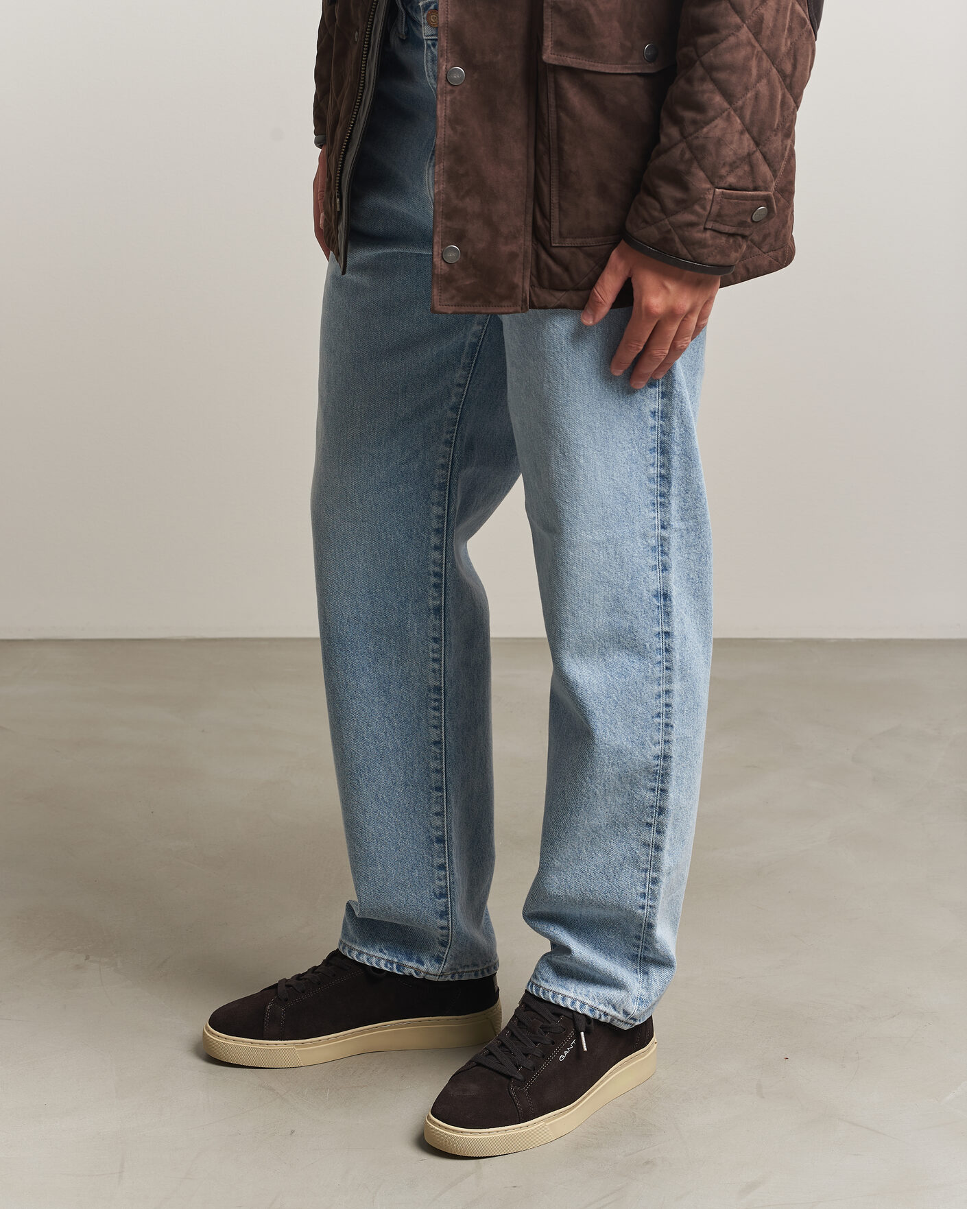 Homme | Baskets | Gant | Mc Julien Suede Sneaker Dark Brown