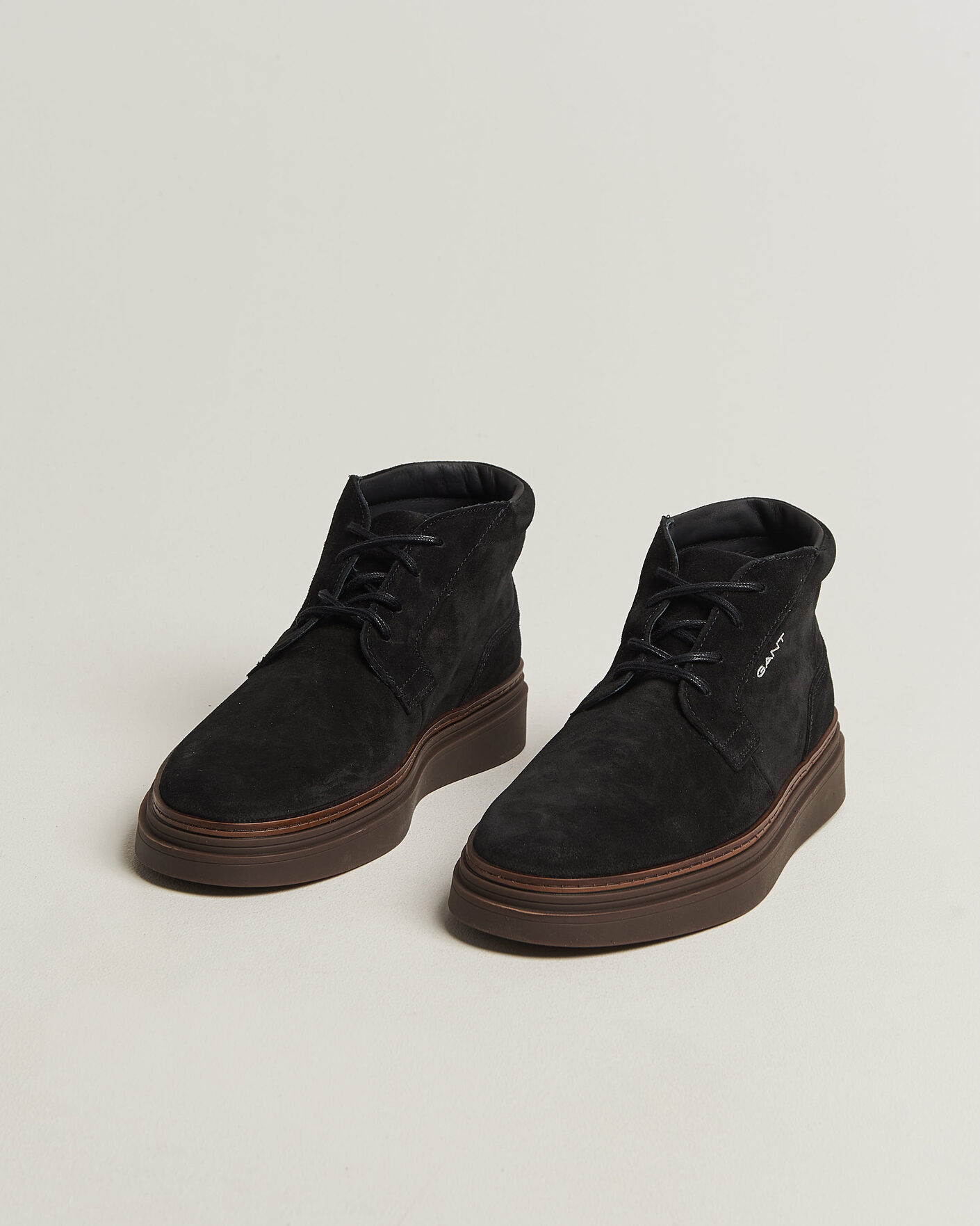 Homme | Bottes | Gant | Kinzoon Suede Chukka Boot Black