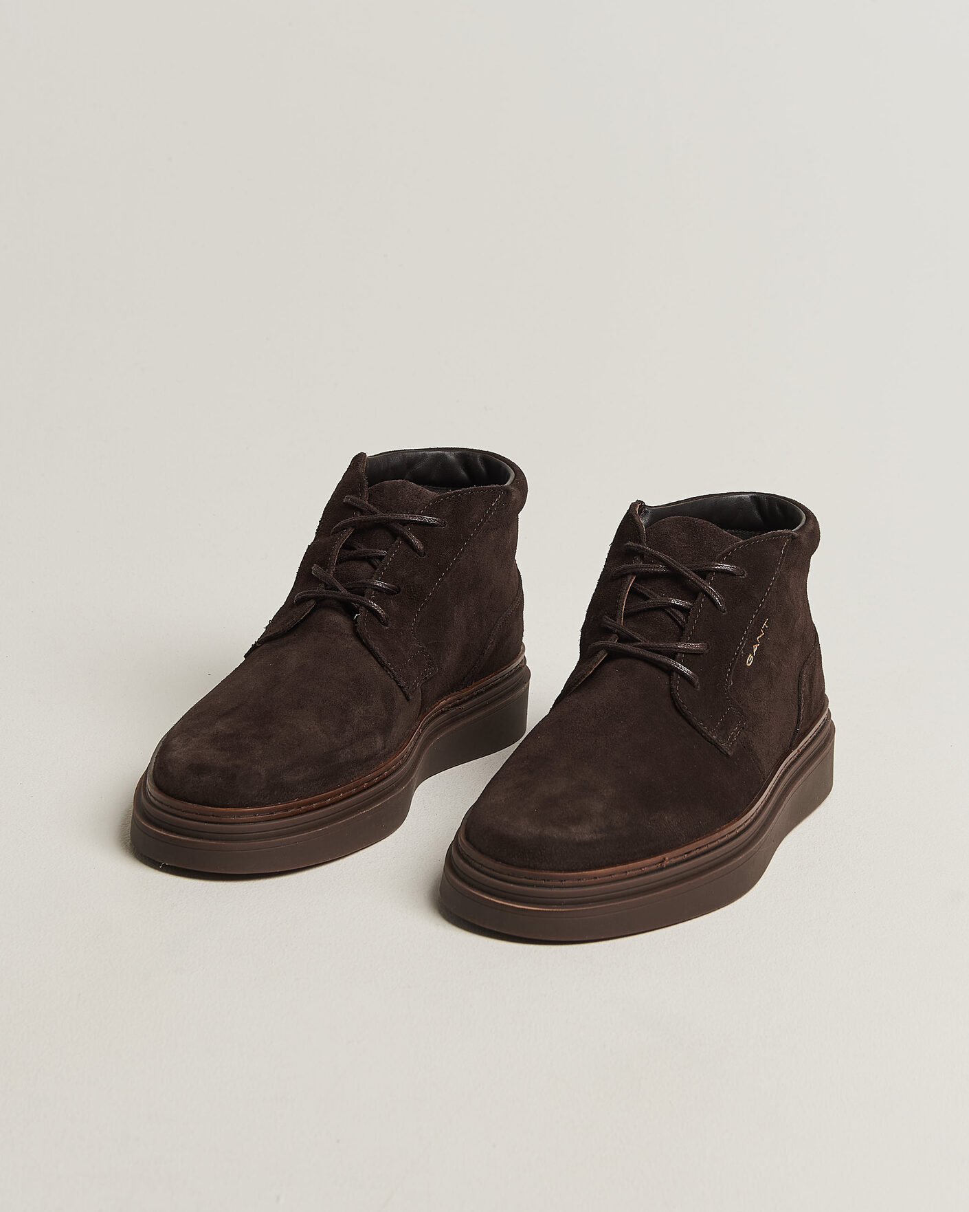 Homme | Bottes | Gant | Kinzoon Suede Chukka Boot Espresso Brown